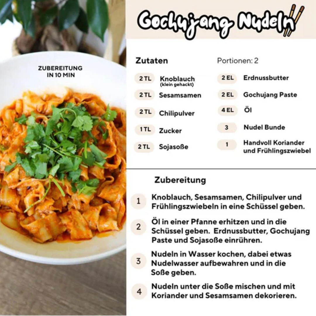 Gochujang Nudel Bundle für 8 Portionen