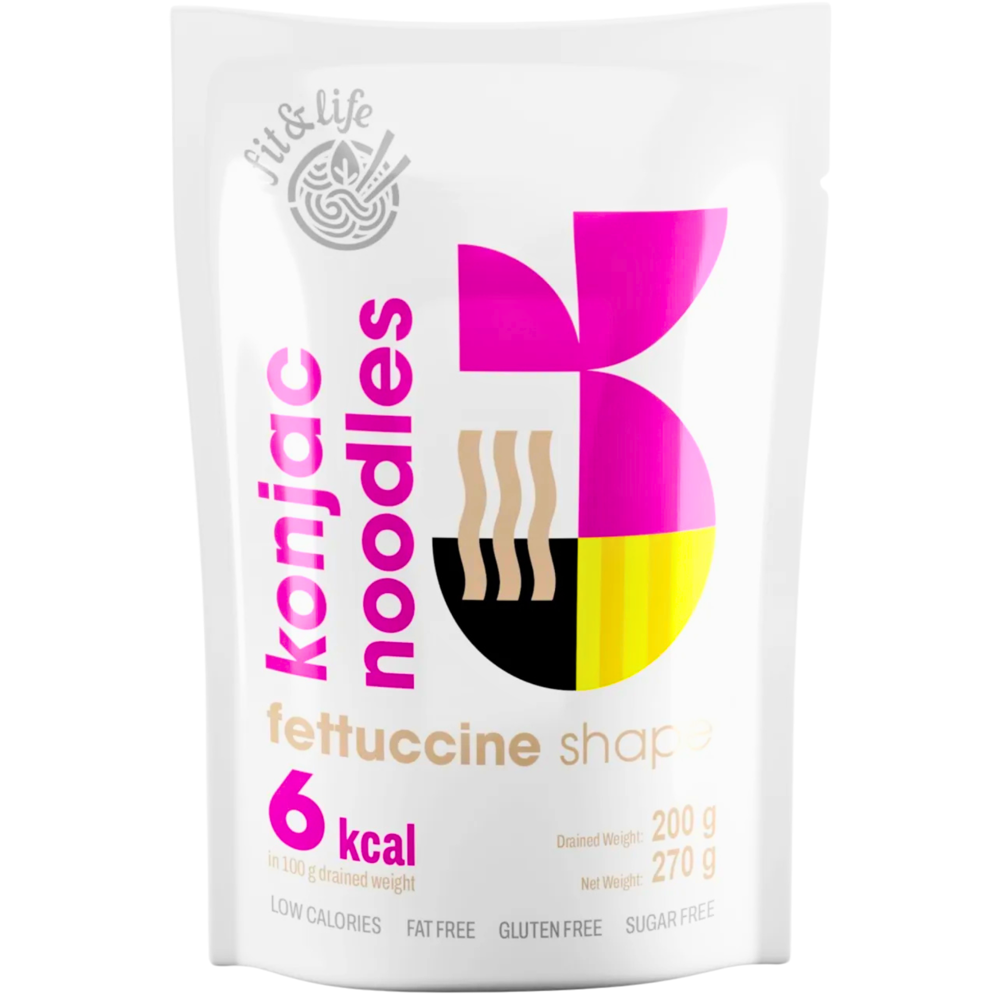 Fit&Life konjac noodles Shirataki Nudeln Fettuccine 200g