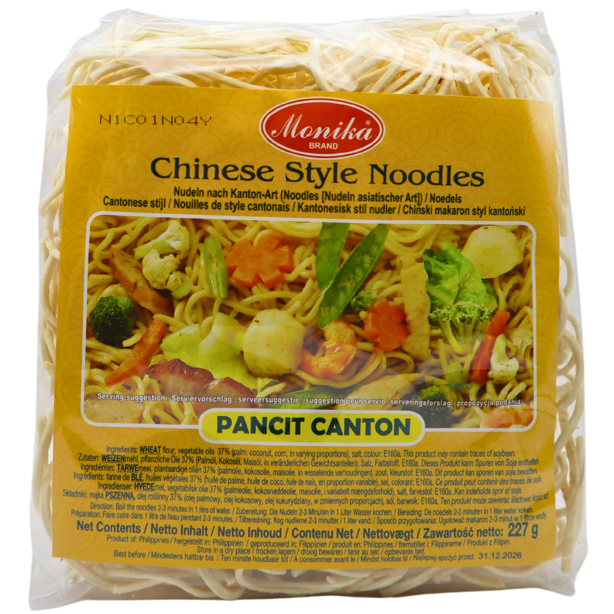 MONIKA Chinese Noodles für gebratene Nudeln 227g