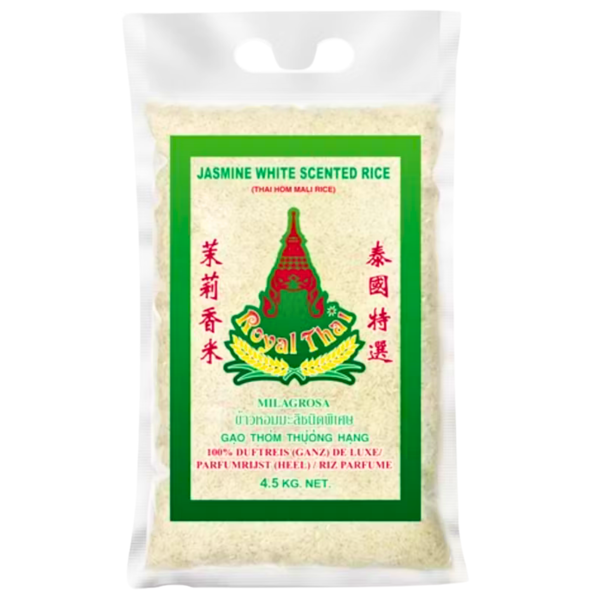 Royal Thai Jasmin Duftreis 100% Langkorn (Milagrosa) 4,5kg