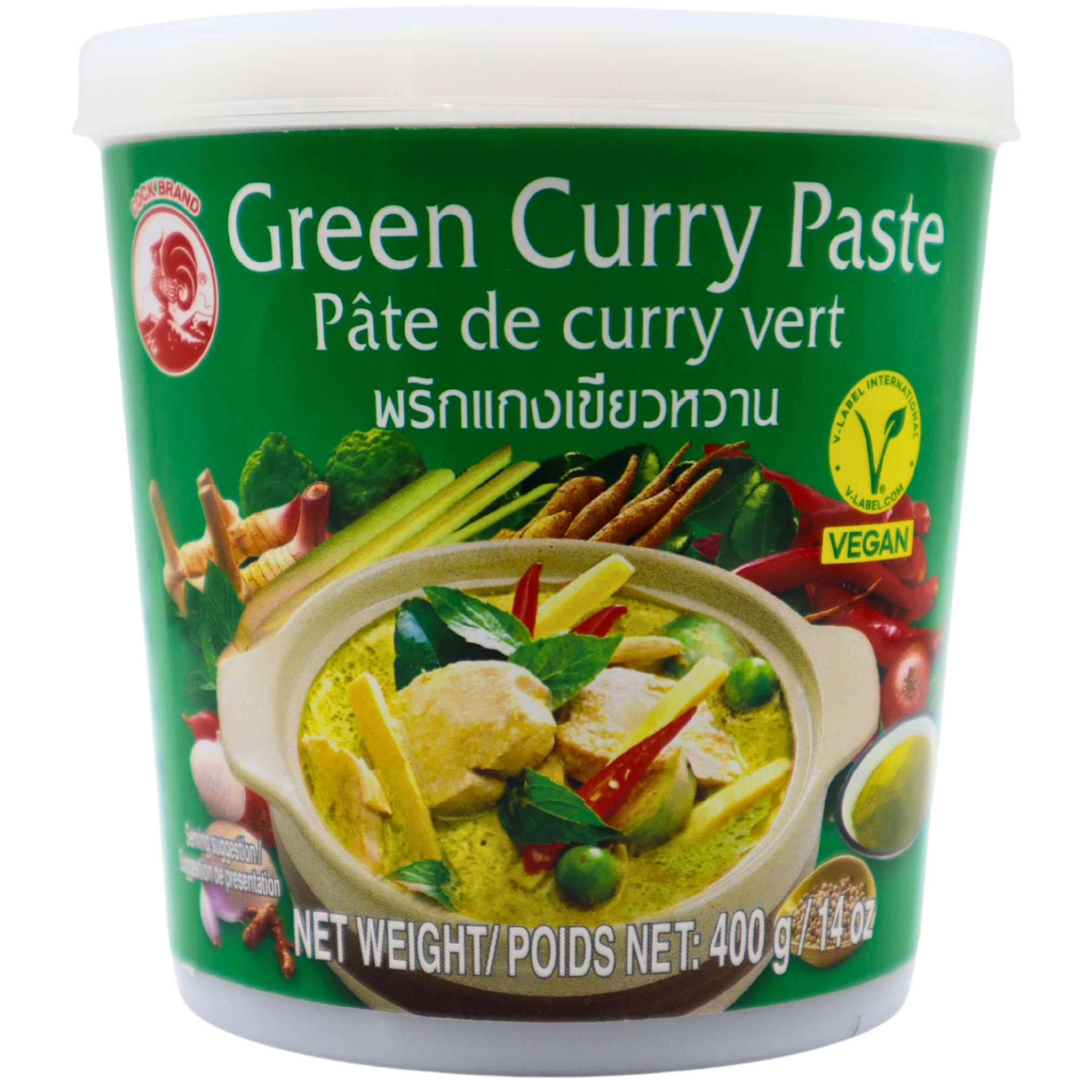 COCK BRAND Grün Curry Paste 400g