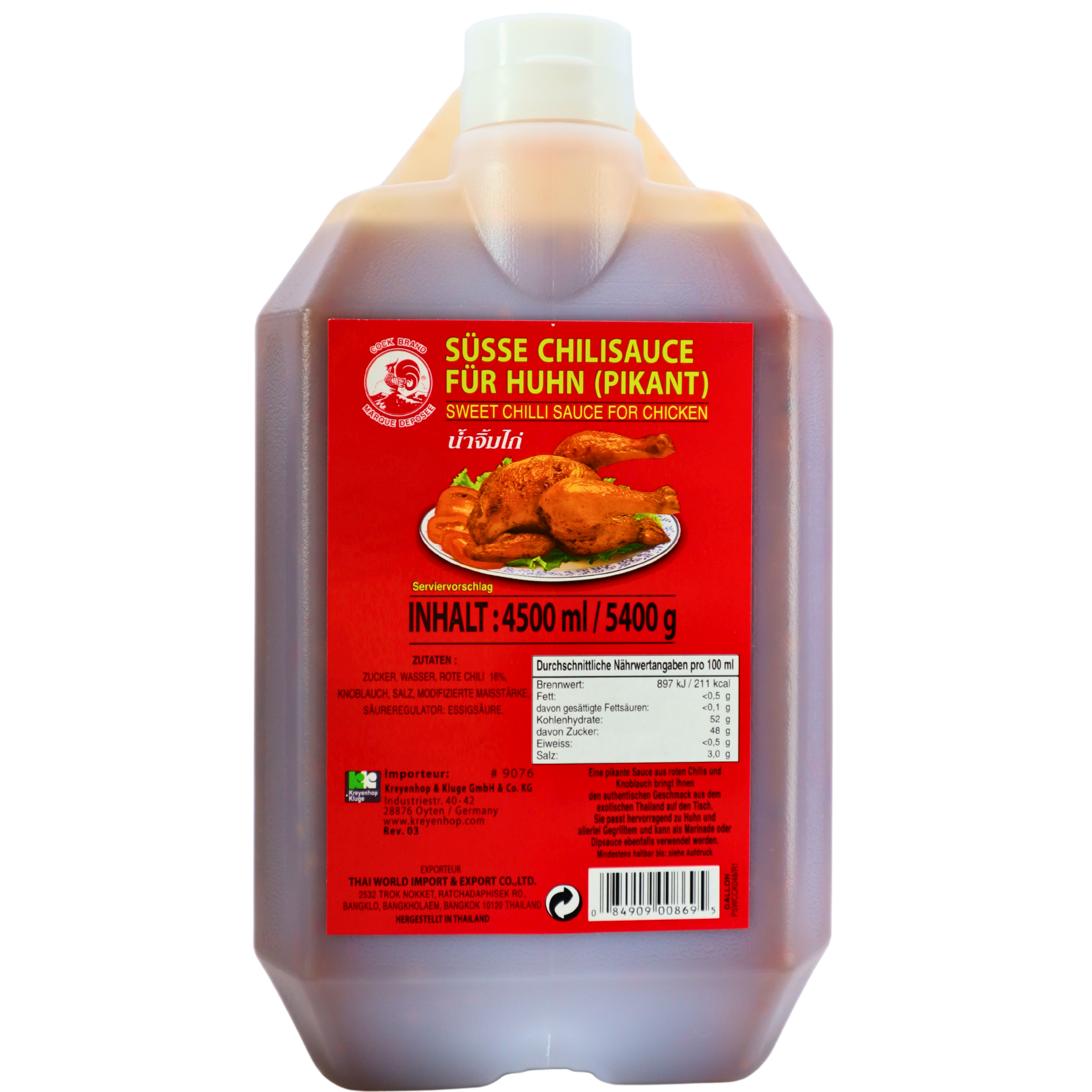 COCK Süsse Chilllisauce Kanister 4,5L