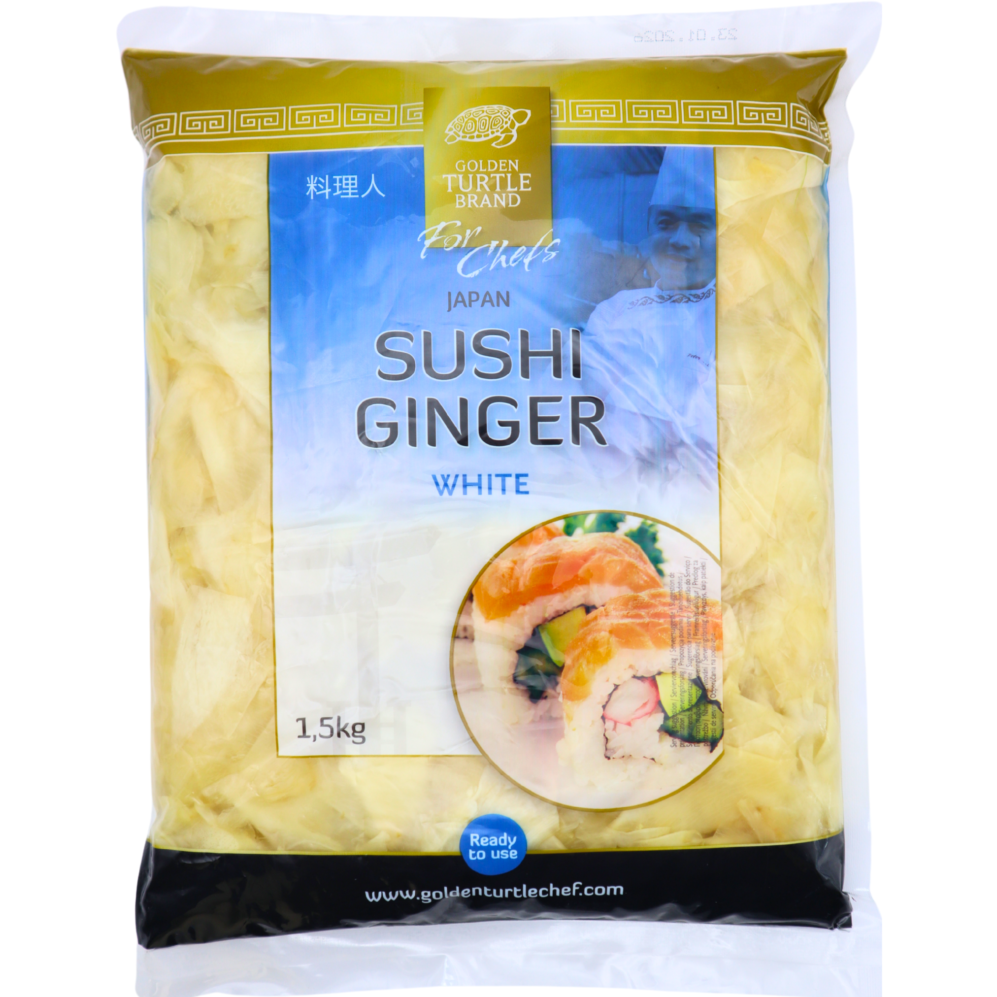 Golden Turtle Sushi Ingwer weiss 1,5kg