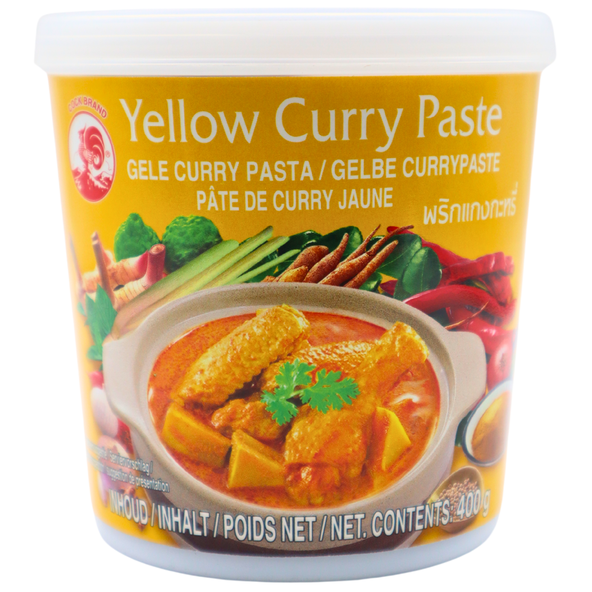 COCK BRAND Gelb Curry Paste 400g
