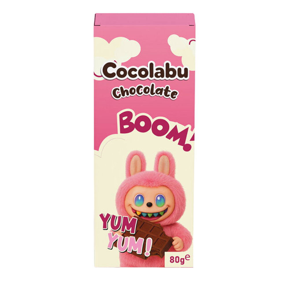 Cocolabu Pinke Schokolade Pistaziencreme Füllung & Himbeergeschmack Labubu 80g