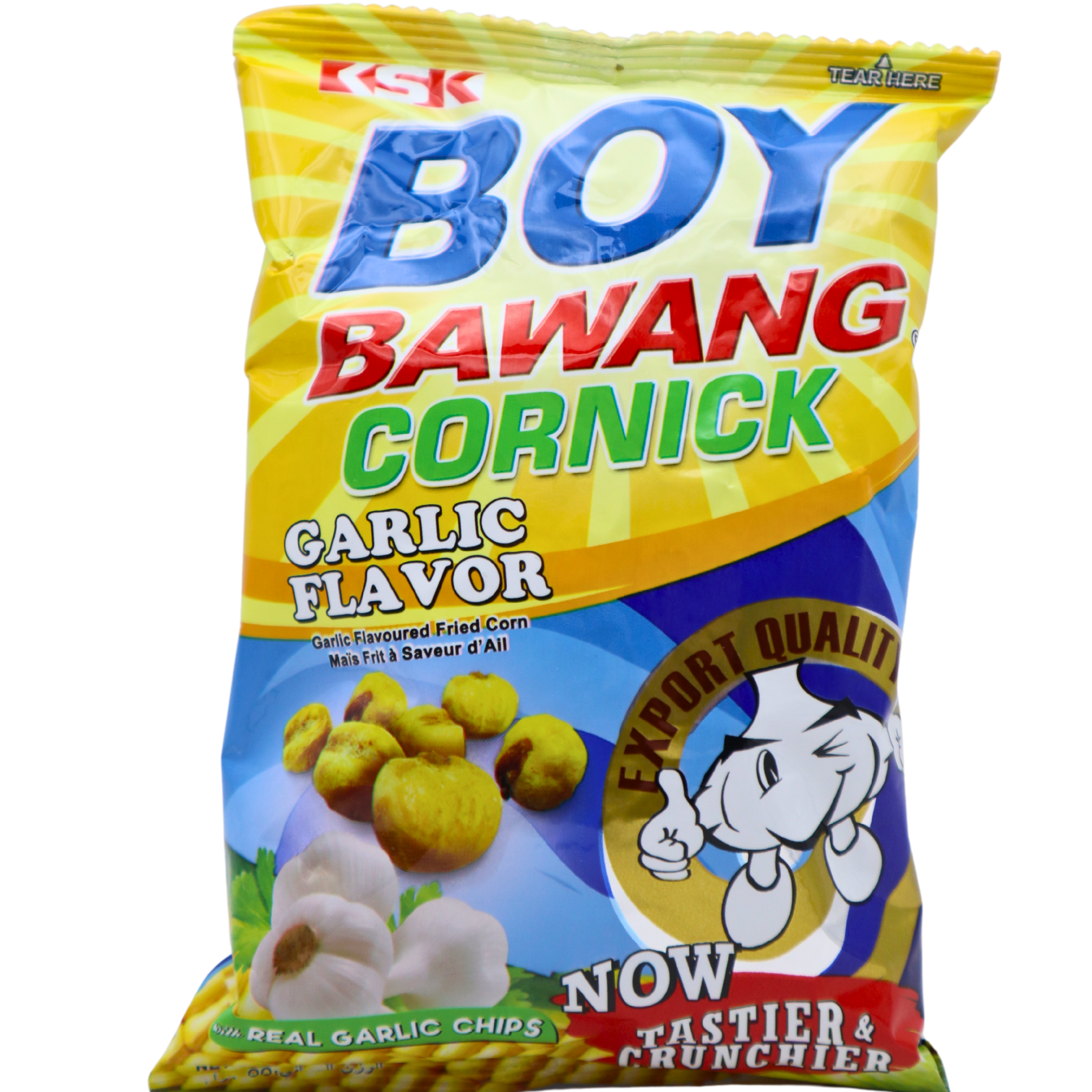BOY BAWANG Knoblauch Maiscracker 100g