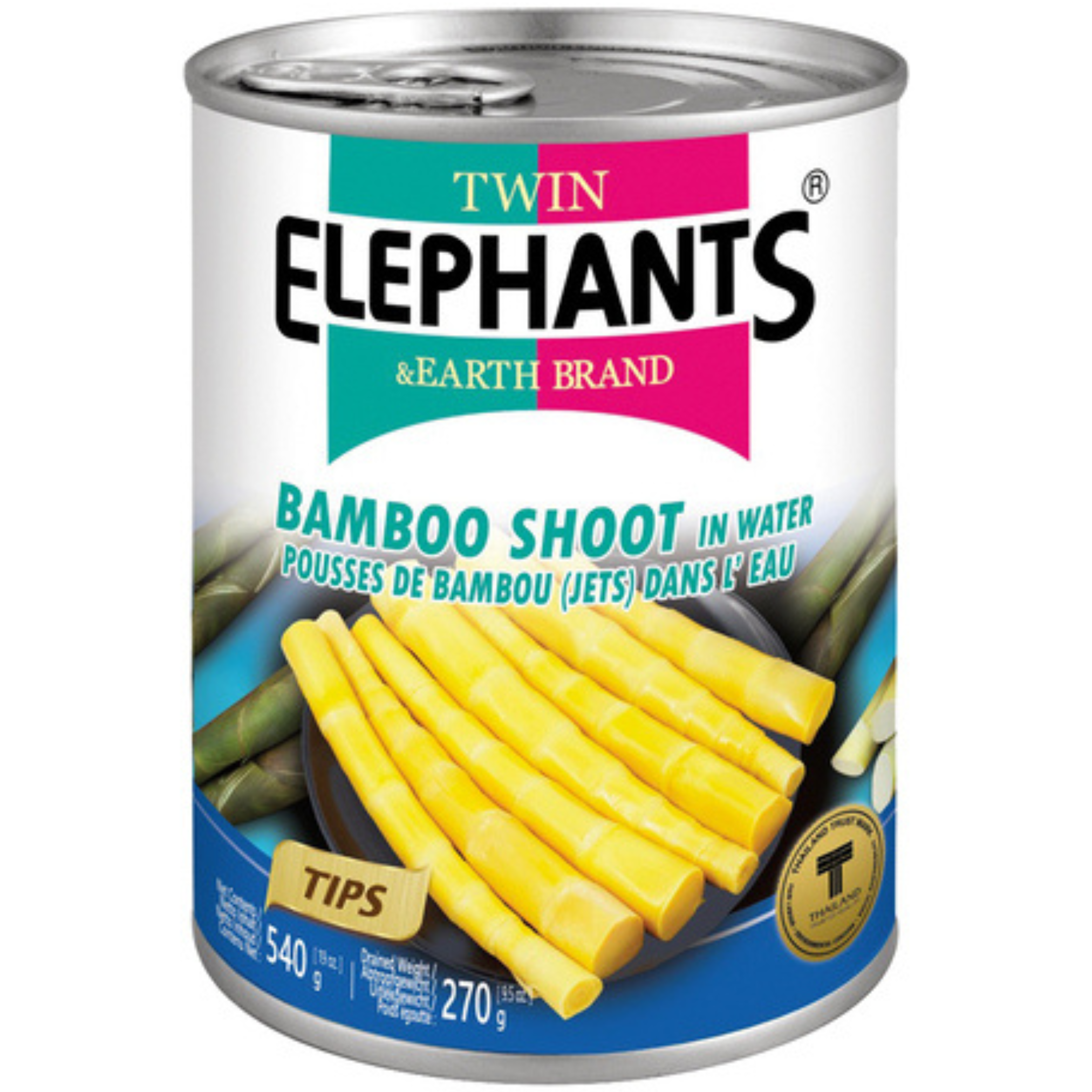 Twin Elephant Bambussprossen Spitzen 270g