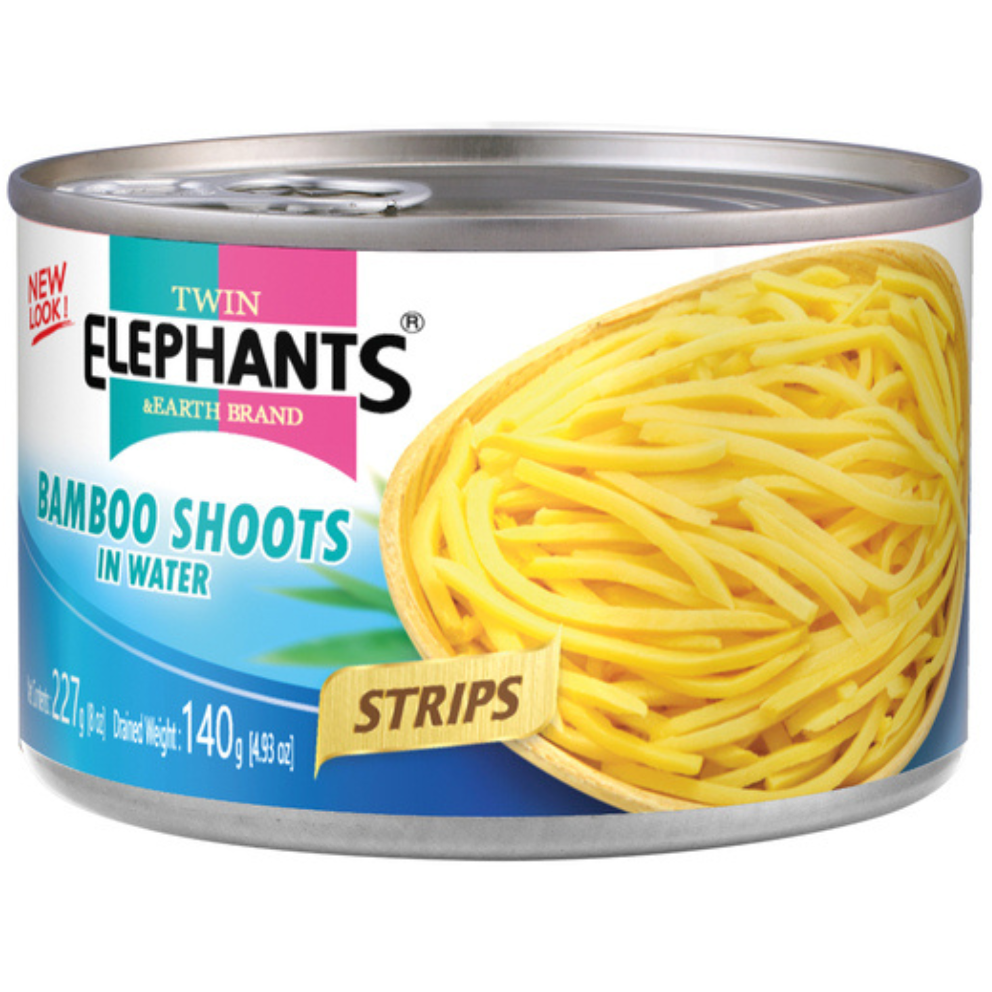 Twin Elephants Bambussprossen in Streifen 140g