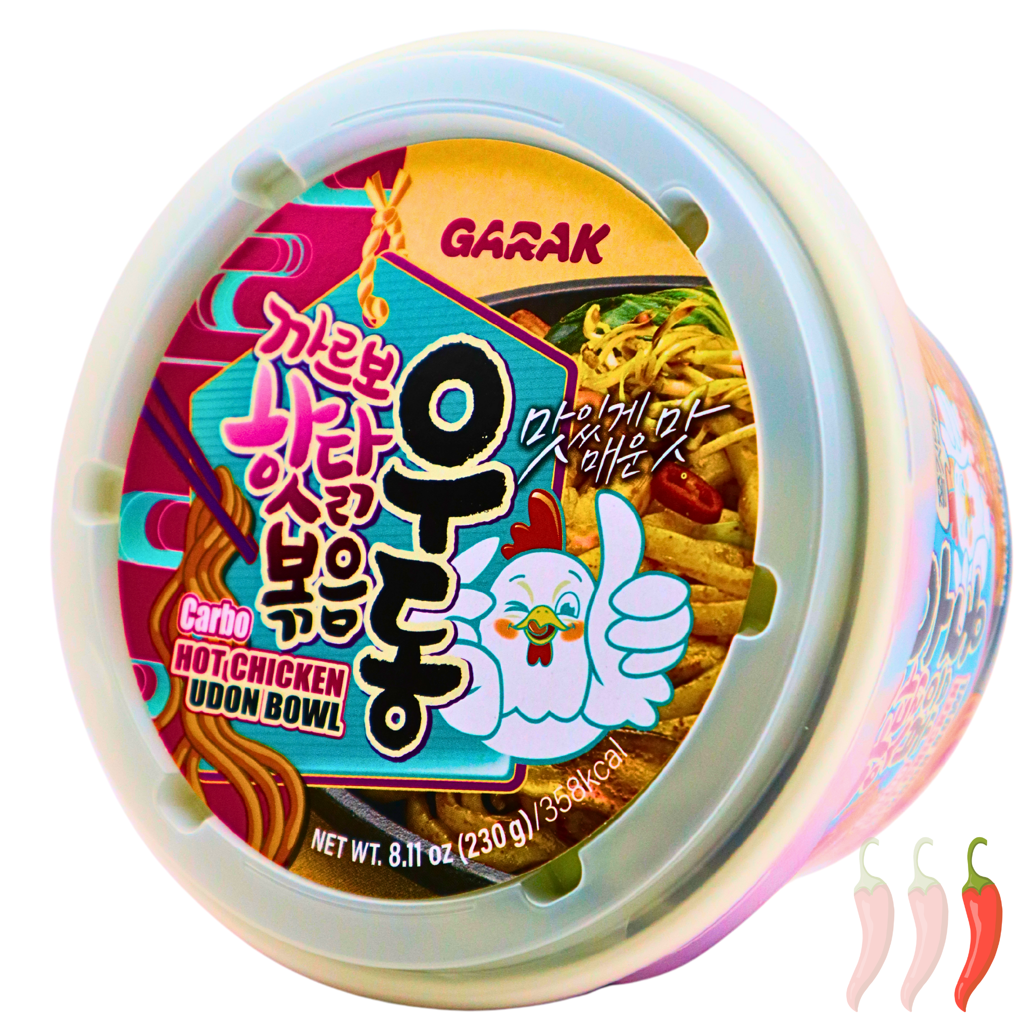 GARAK Carbo Hot Chicken Udon Bowl 230g