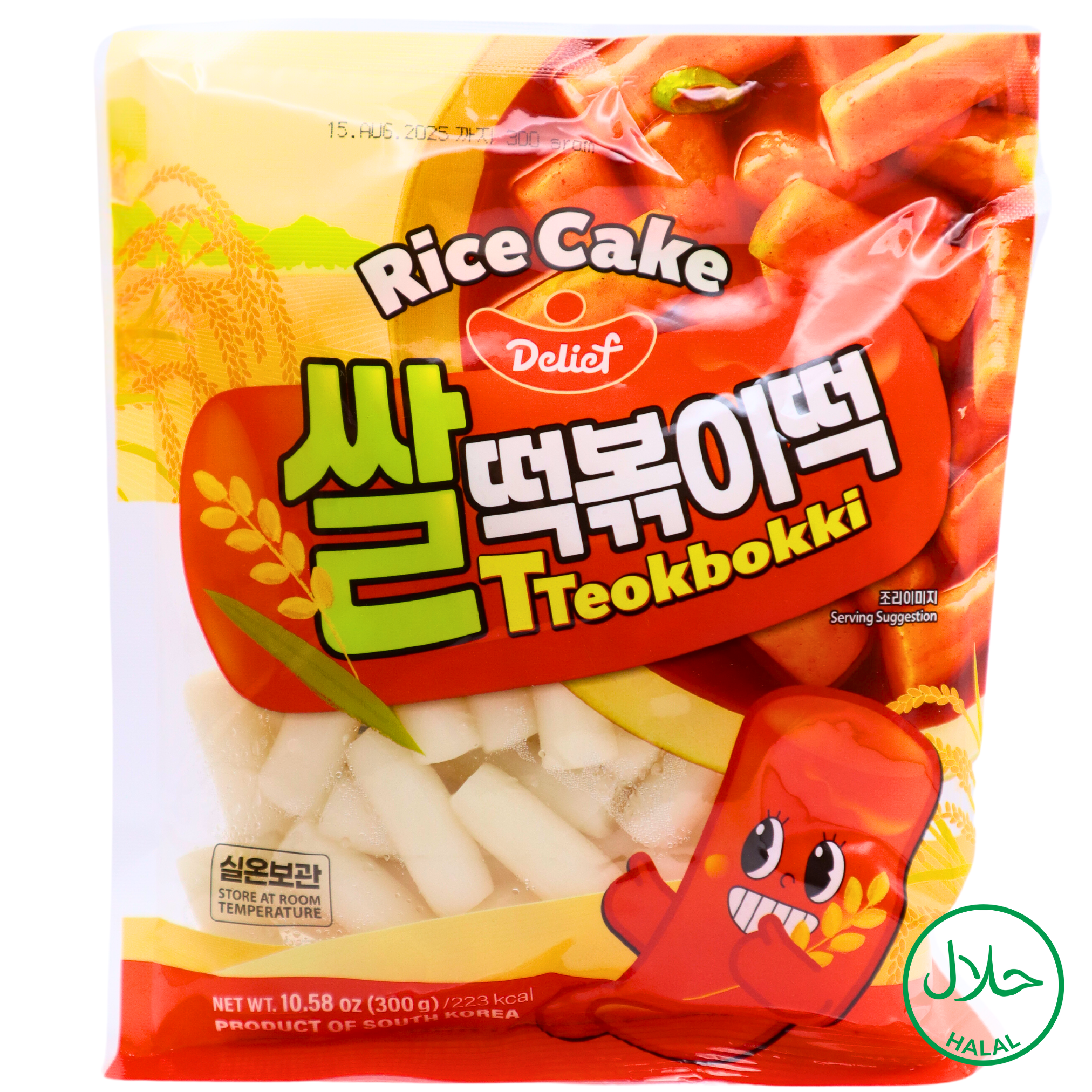 Delief Tteokbokki Halal Reiskuchen 300g
