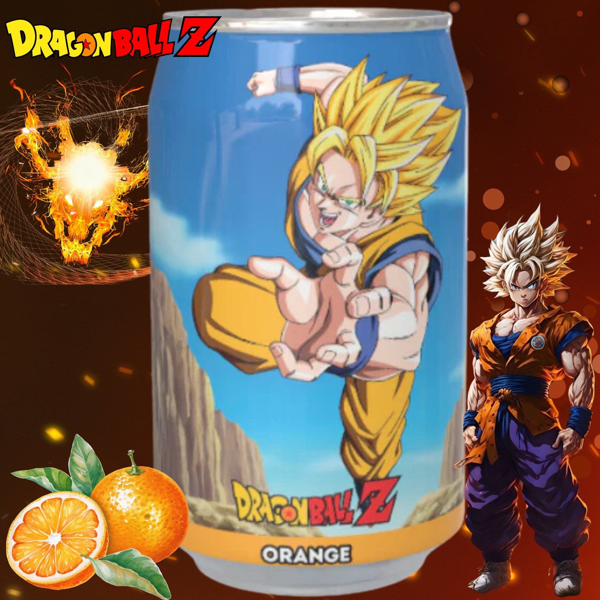 Kawaji Dragonball Z Goku Super Saiyajin Limonade Orange 330ml