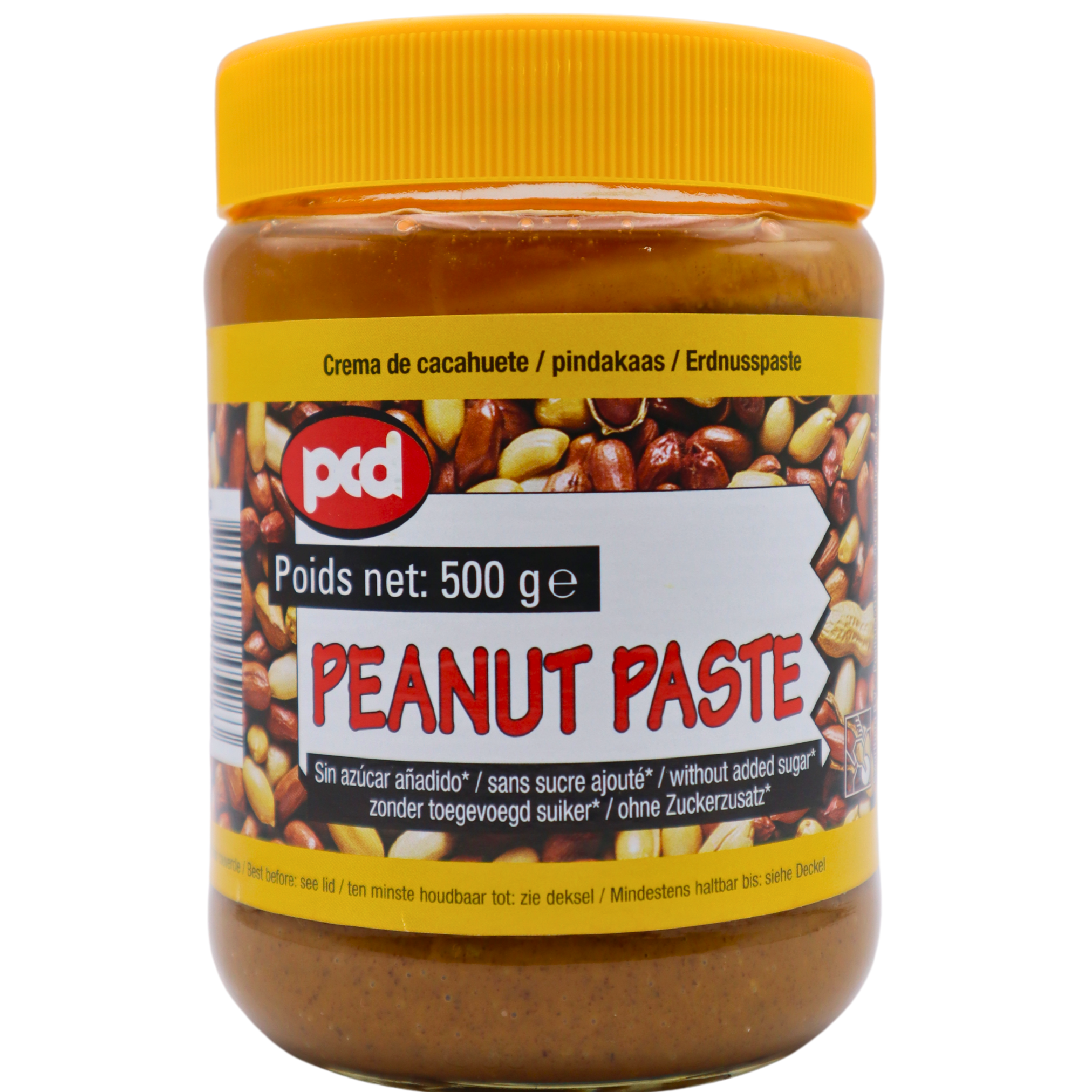 PCD Erdnussbutter Erdnusspaste 100% geröstete Erdnüsse 500g