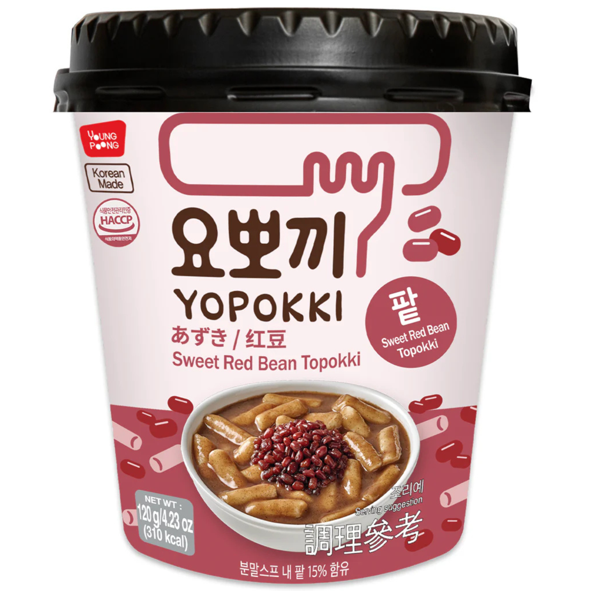 Yopokki Tteokbokki Süße Rote Bohne 140g