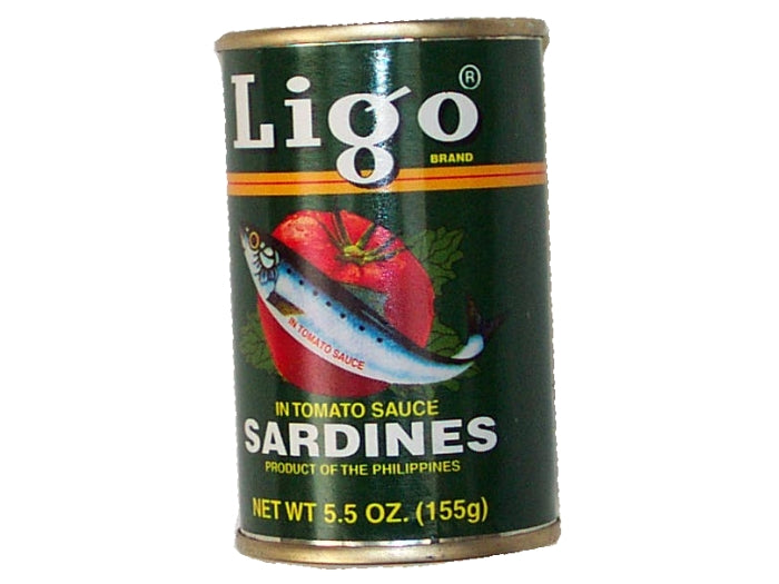 Ligo - Sardinen in Tomatensauce - Ligo grün mild - 155 g