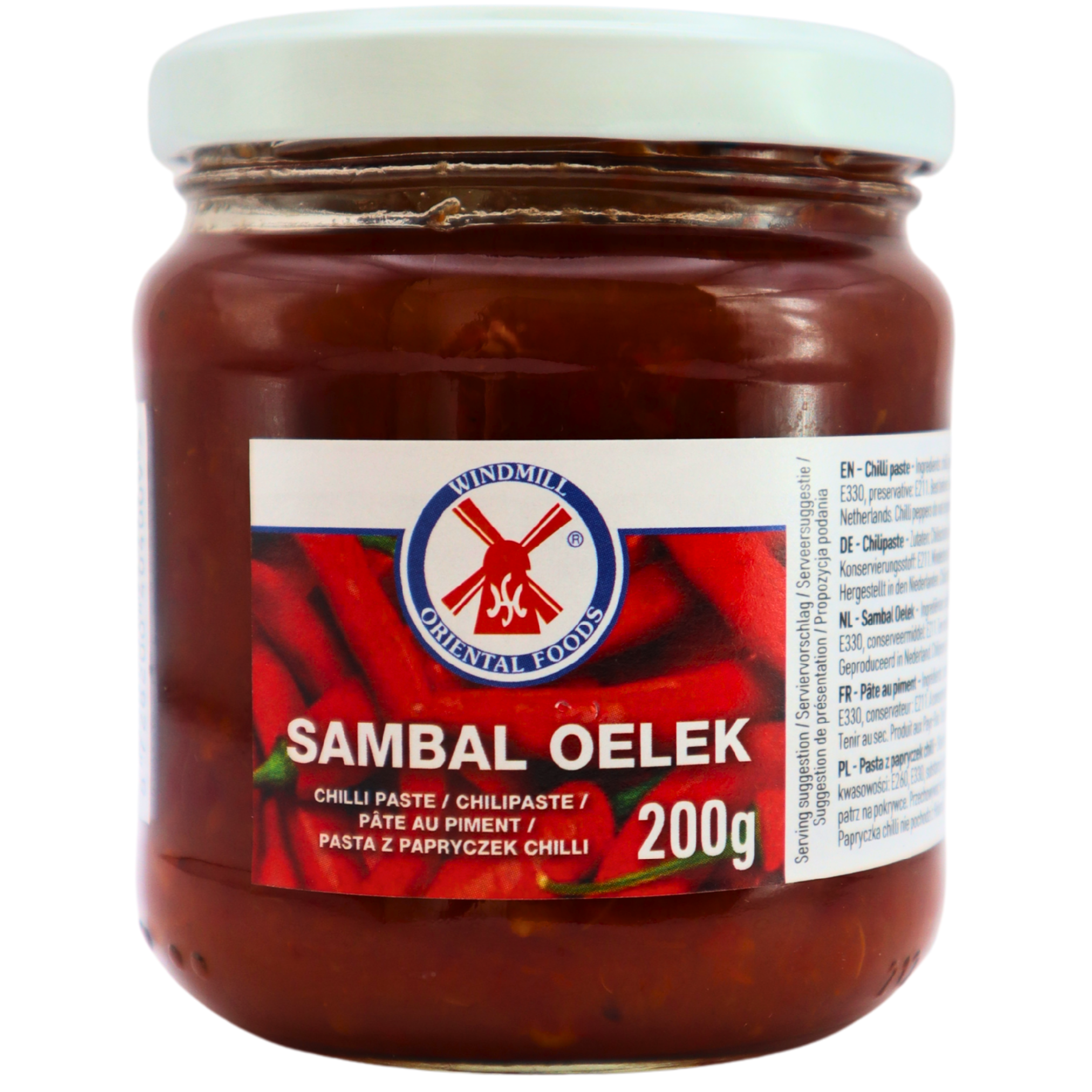 WINDMILL Sambal Oelek - Würzpaste aus Chilis 200g