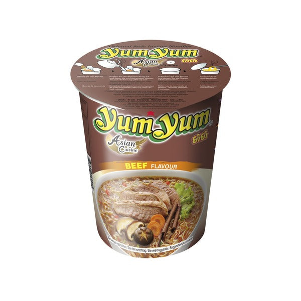 YumYum Cup Nudelsuppe mit  Rindgeschmack 70g