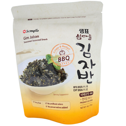 SEMPIO Korea Seealgen Snack gewürzt BBQ 50g
