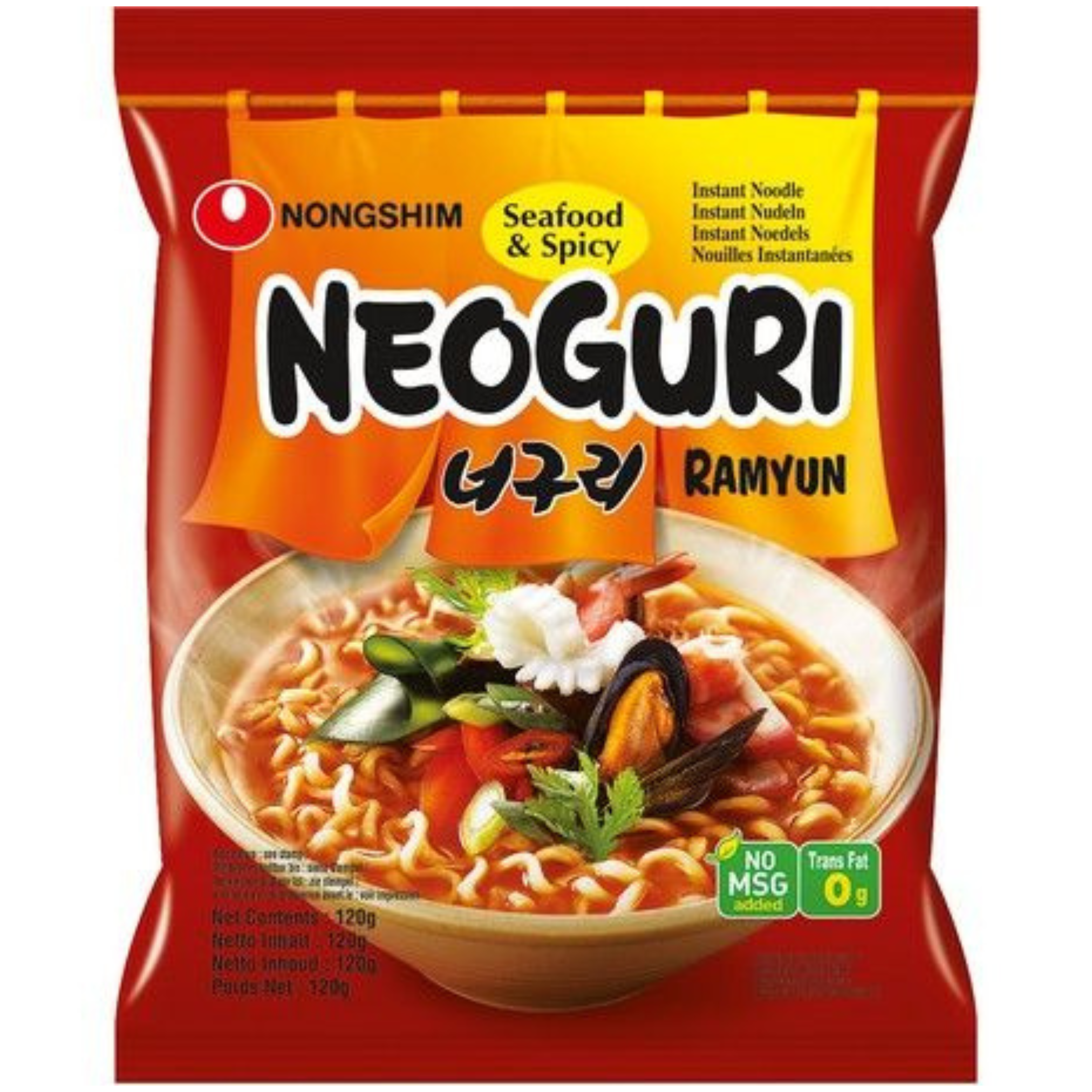 NONGSHIM Neoguri Instant Ramen - Seafood Scharf 120g