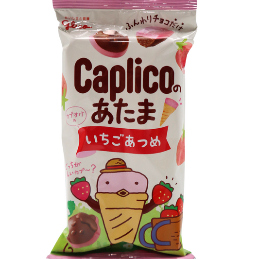 GLICO Caplico Top Strawberry Cookies 30g