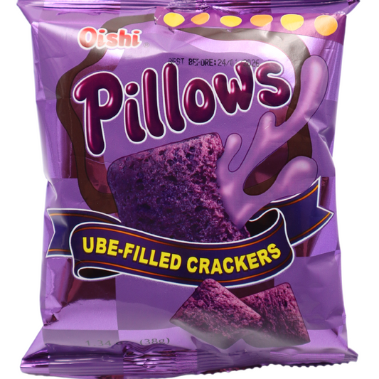 OISHI Pillows Ube gefüllter Cracker 38g