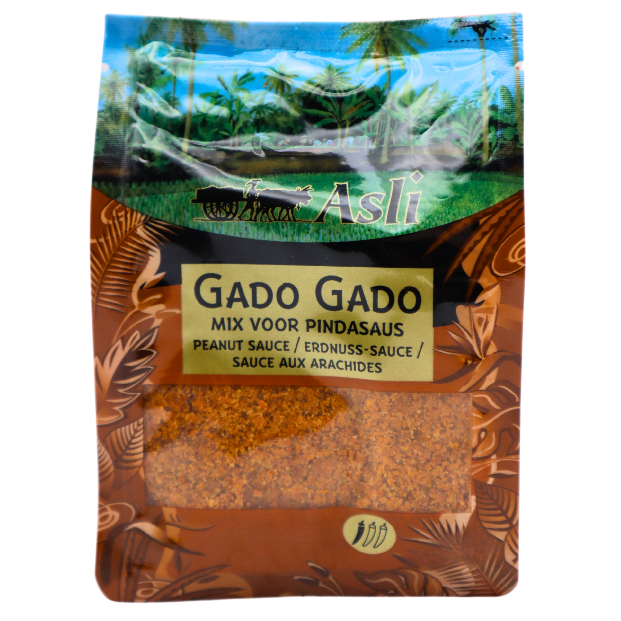 ASLI GADO Erdnusssauce Erdnusssaucenpulver 500g