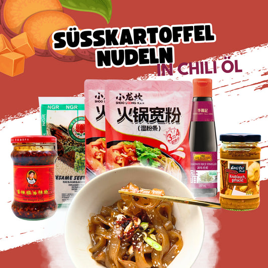 Süßkartoffelnudeln in Chili Öl Bundle