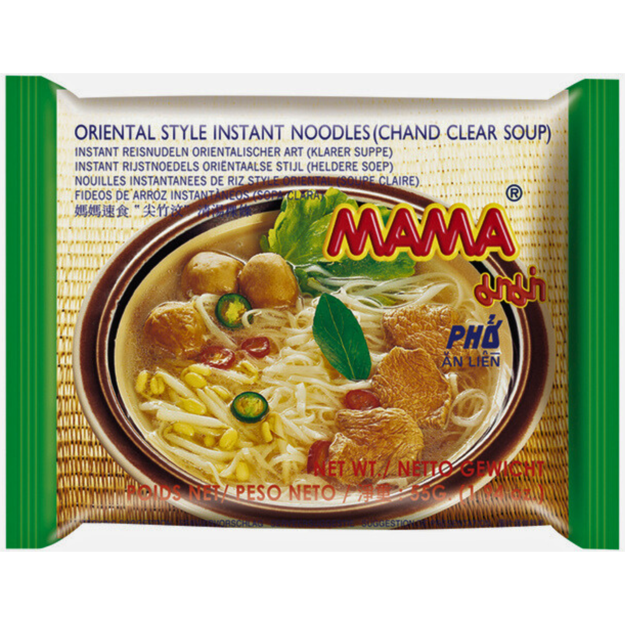 Mama Instant Nudelsuppe Reisnudeln Orientalischer Art 55g