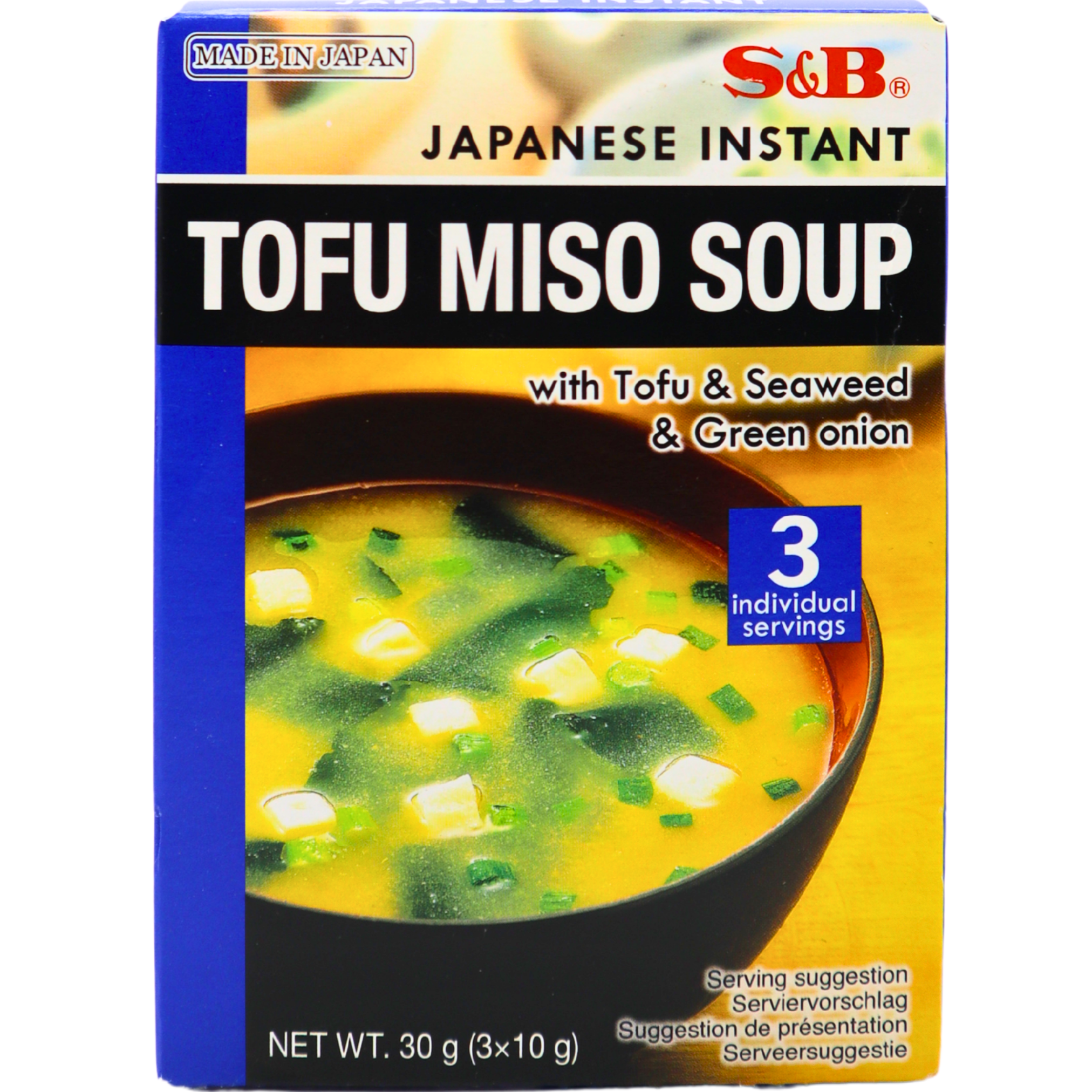 S&B Instant Tofu Miso Suppe 30g