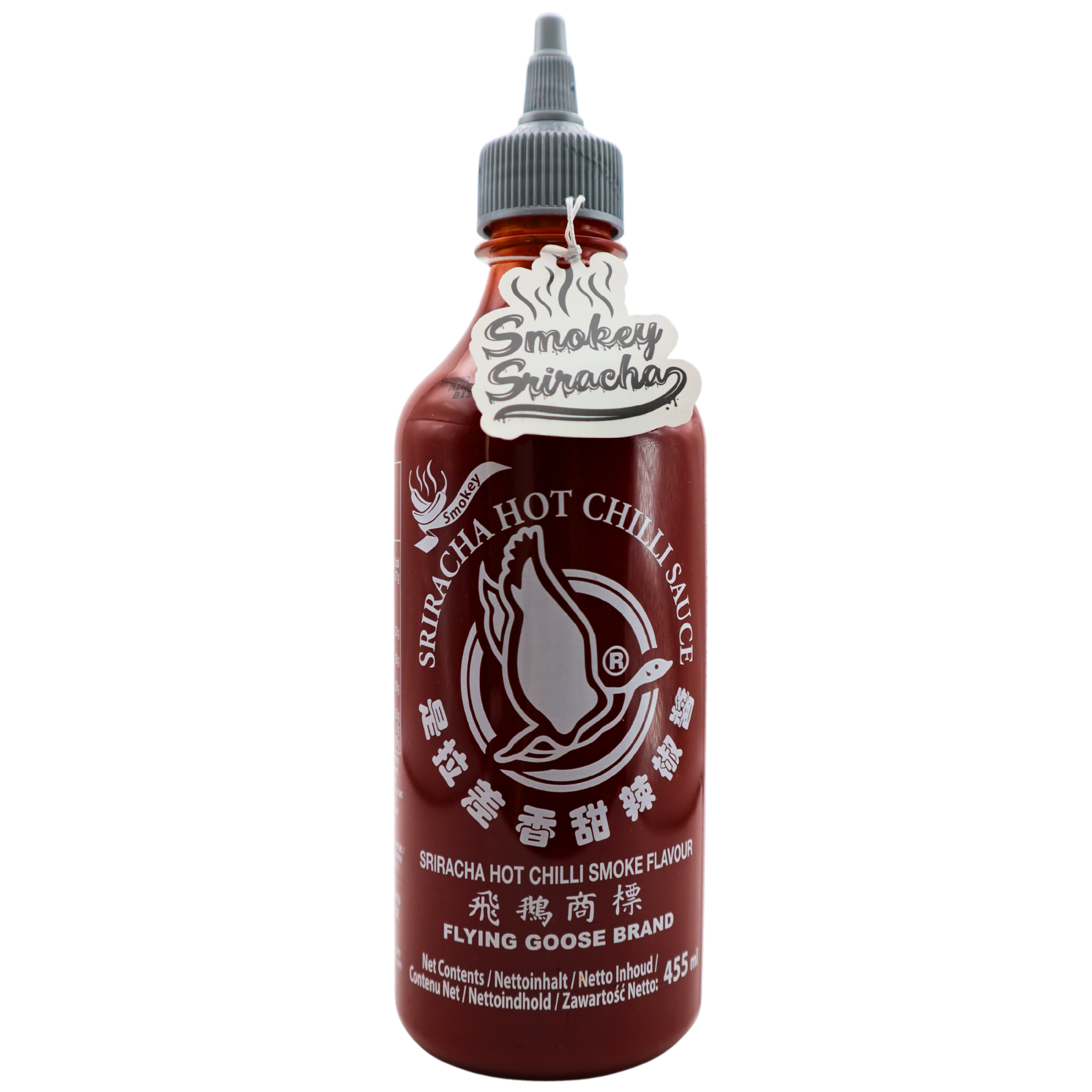 FLYING GOOSE Sriracha Chilisauce - Smokey mit Rauchgeschmack 455ml