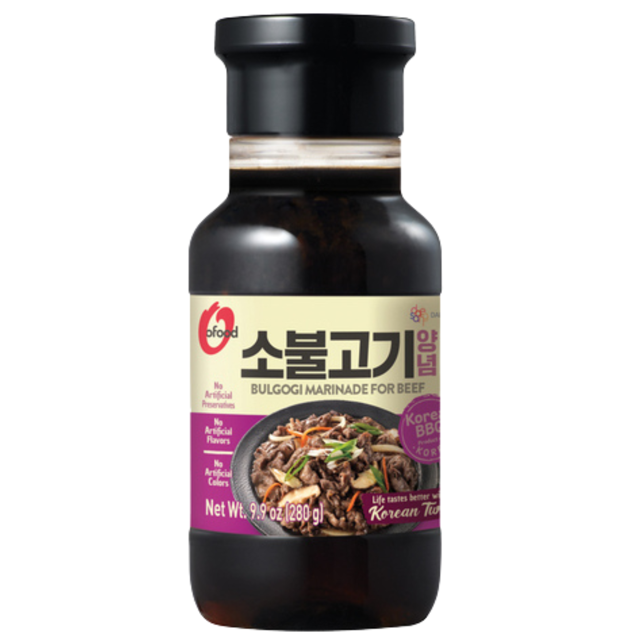 O´Food Bulgogi Marinade & Sauce für Rind Korean BBQ 280g