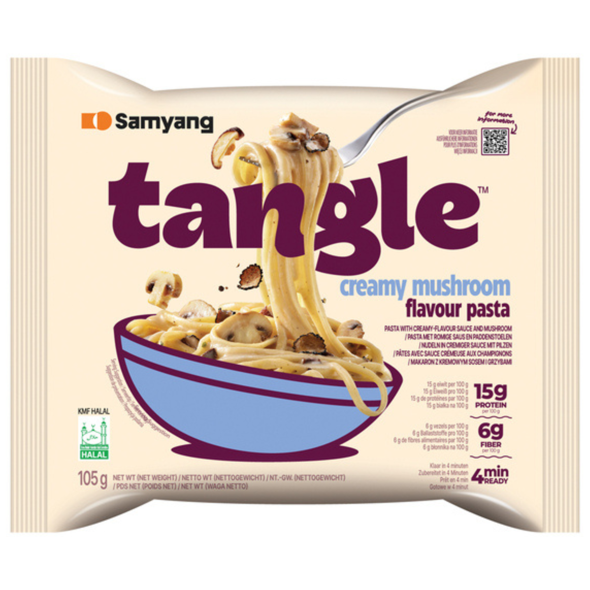Samyang Tangle Nudeln in cremiger Pilzsauce 105g