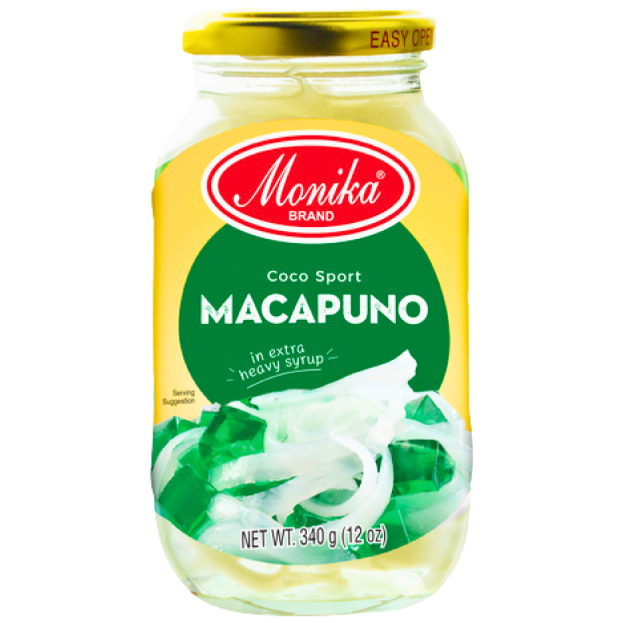Monika Macapuno Kokosnussfleisch von jungen Kokosnüssen in Sirup 200g