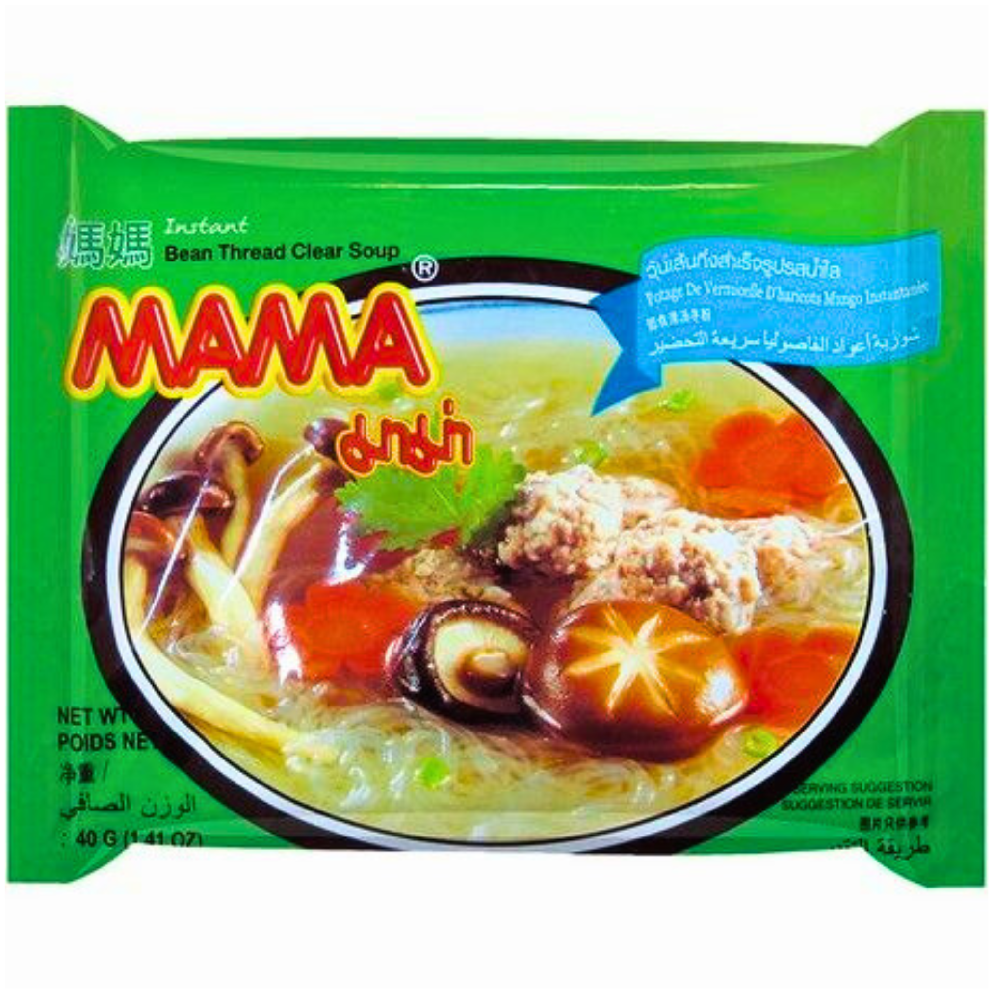 Mama Instant Nudelsuppe mit Glasnudeln glutenfrei 40g