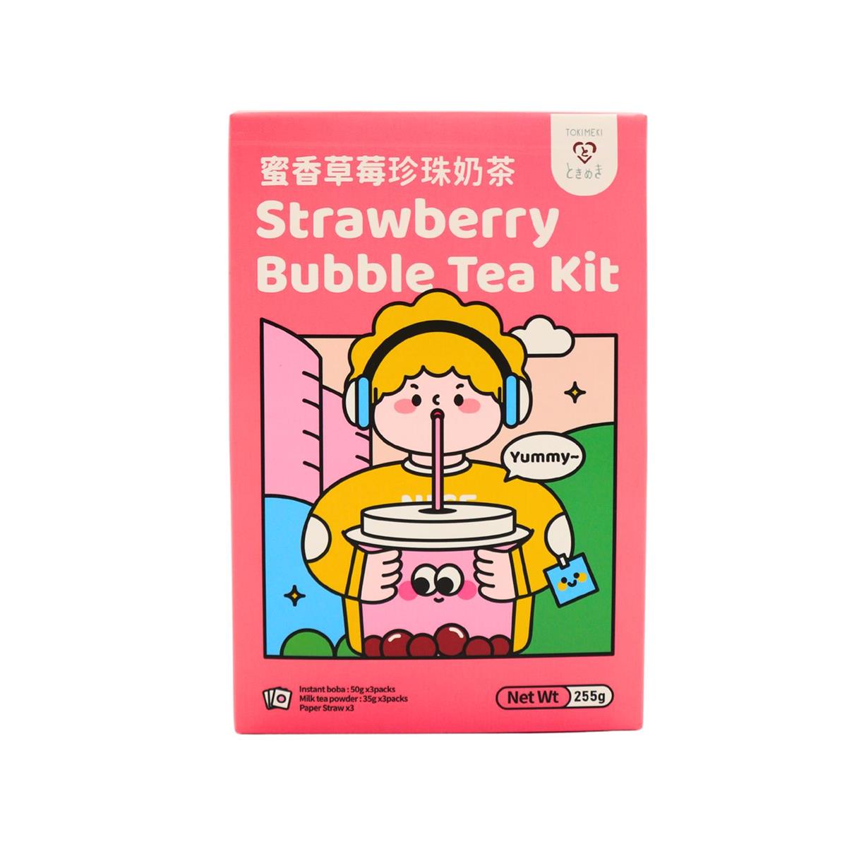 TOKIMEKI Bubble Tee Set - Erdbeere 255g