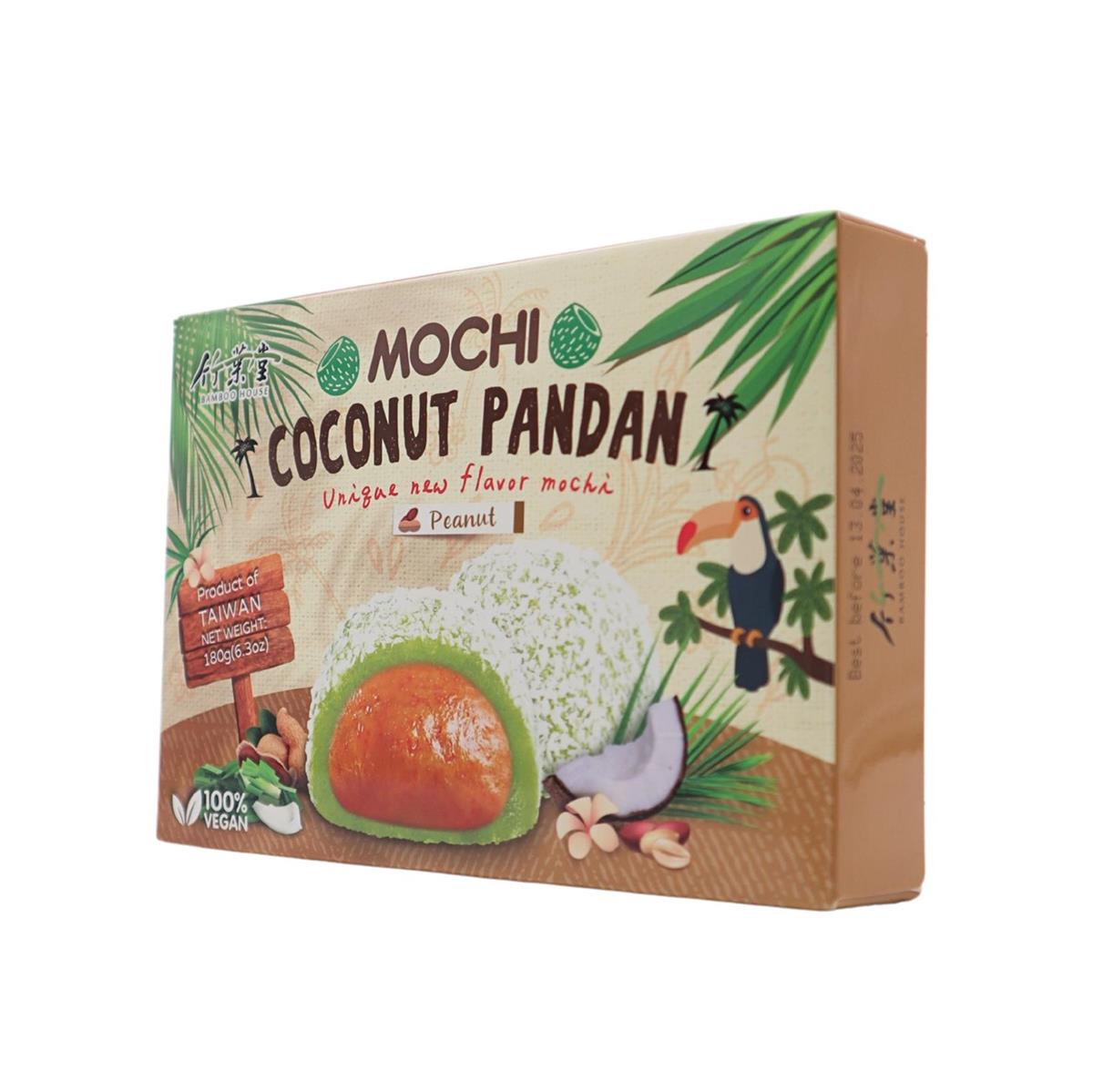 BAMBOO HOUSE Taiwan Mochi - Kokosnuss Pandan, Erdnuss 180g