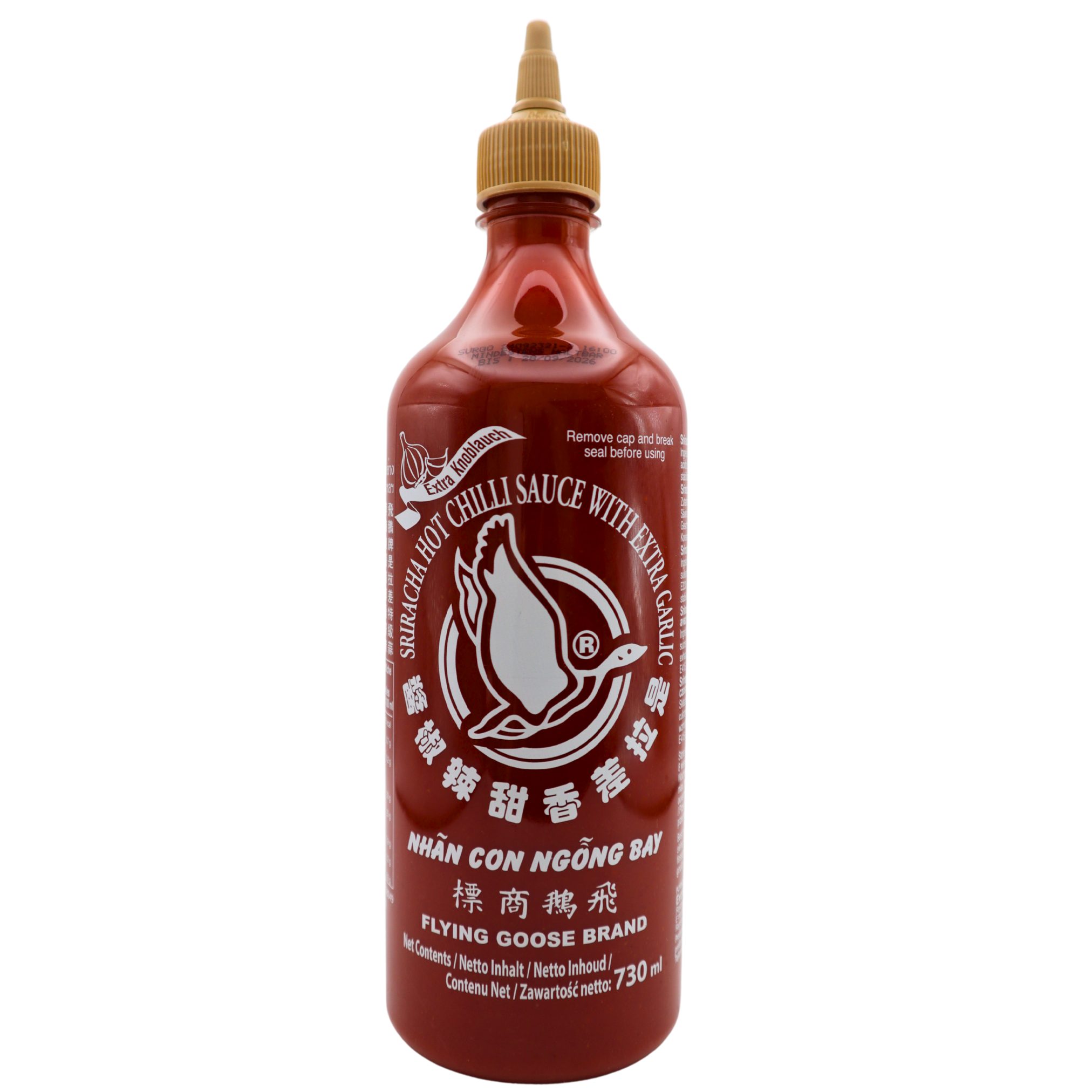 FLYING GOOSE Sriracha Chilisauce - mit Knoblauch 730ml