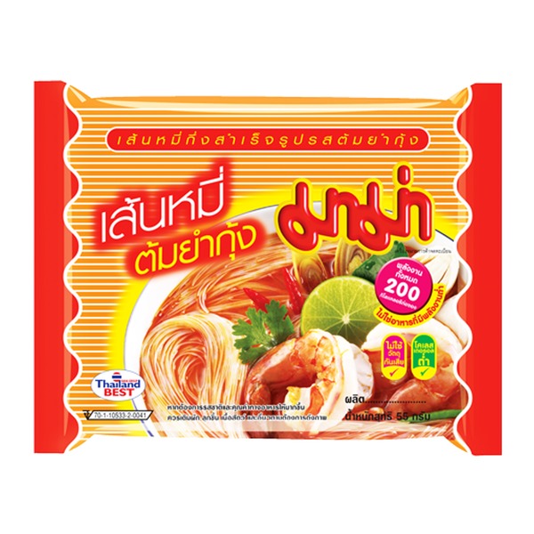 Mama Instant Nudelsuppe Reisnudeln Tom Yum Koong 55g