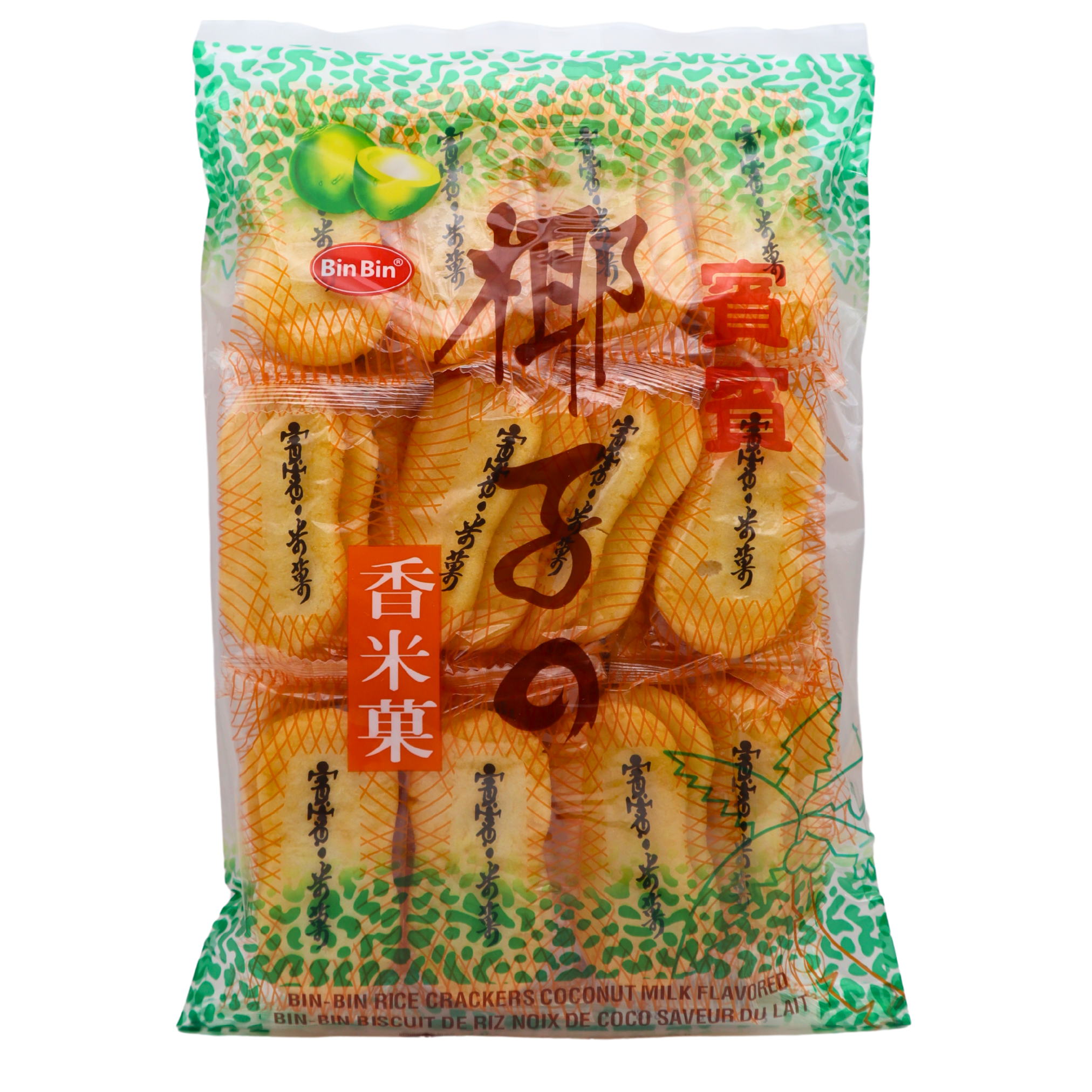 BIN-BIN Reiscracker mit Kokosgeschmack 150g