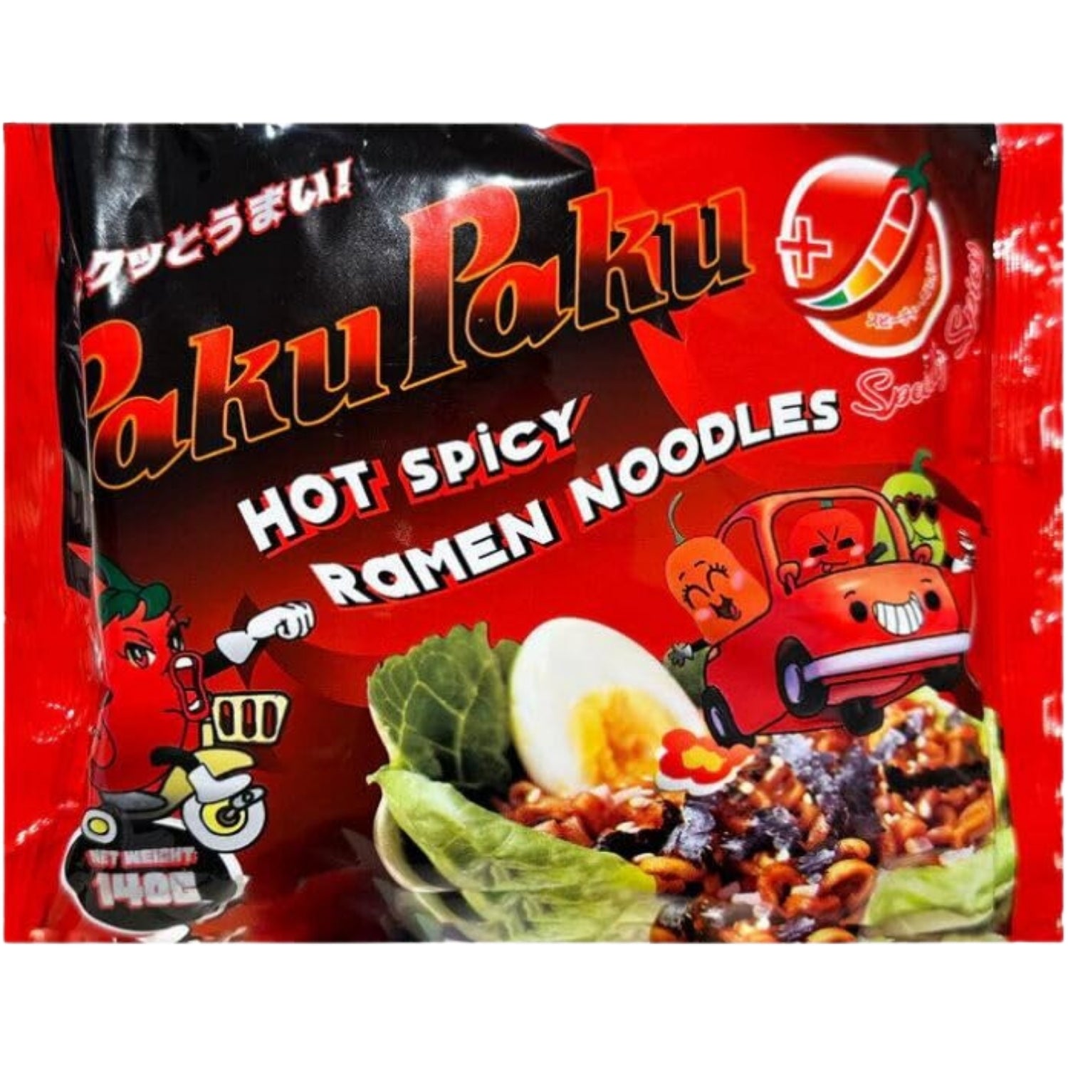 PakuPaku Scharfe Ramen Nudeln Speedy Spicy 140g