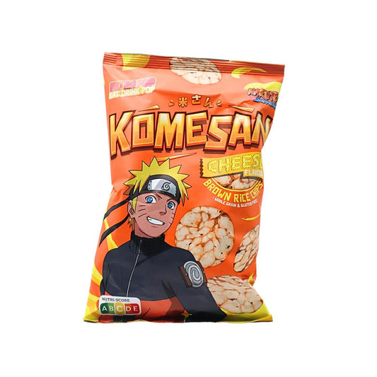 KOMESAN Vollkorn Puffreis Chips, Naruto Cheese 60g