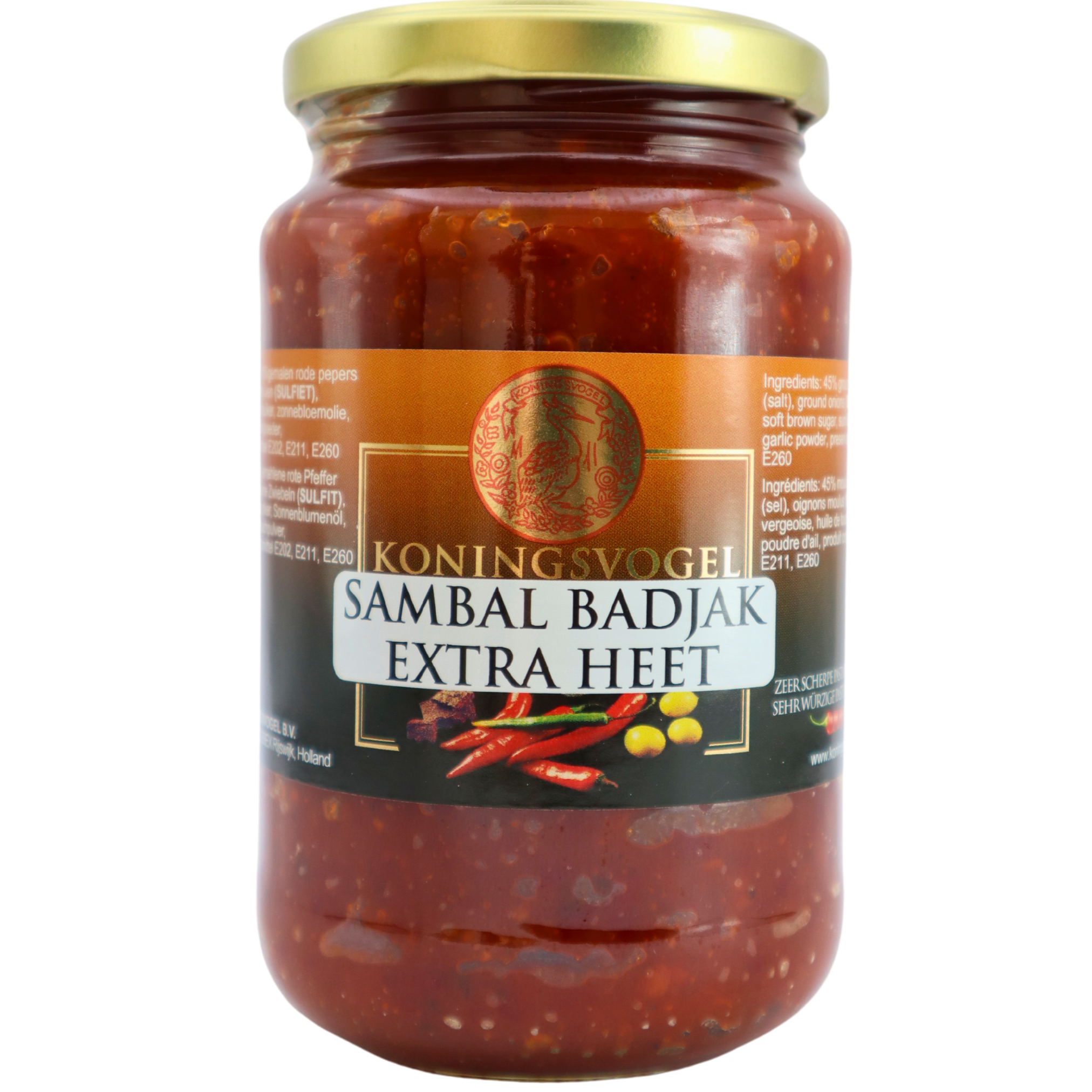 KONINGSVOGEL Sambal Badjak Extra Hot 375g
