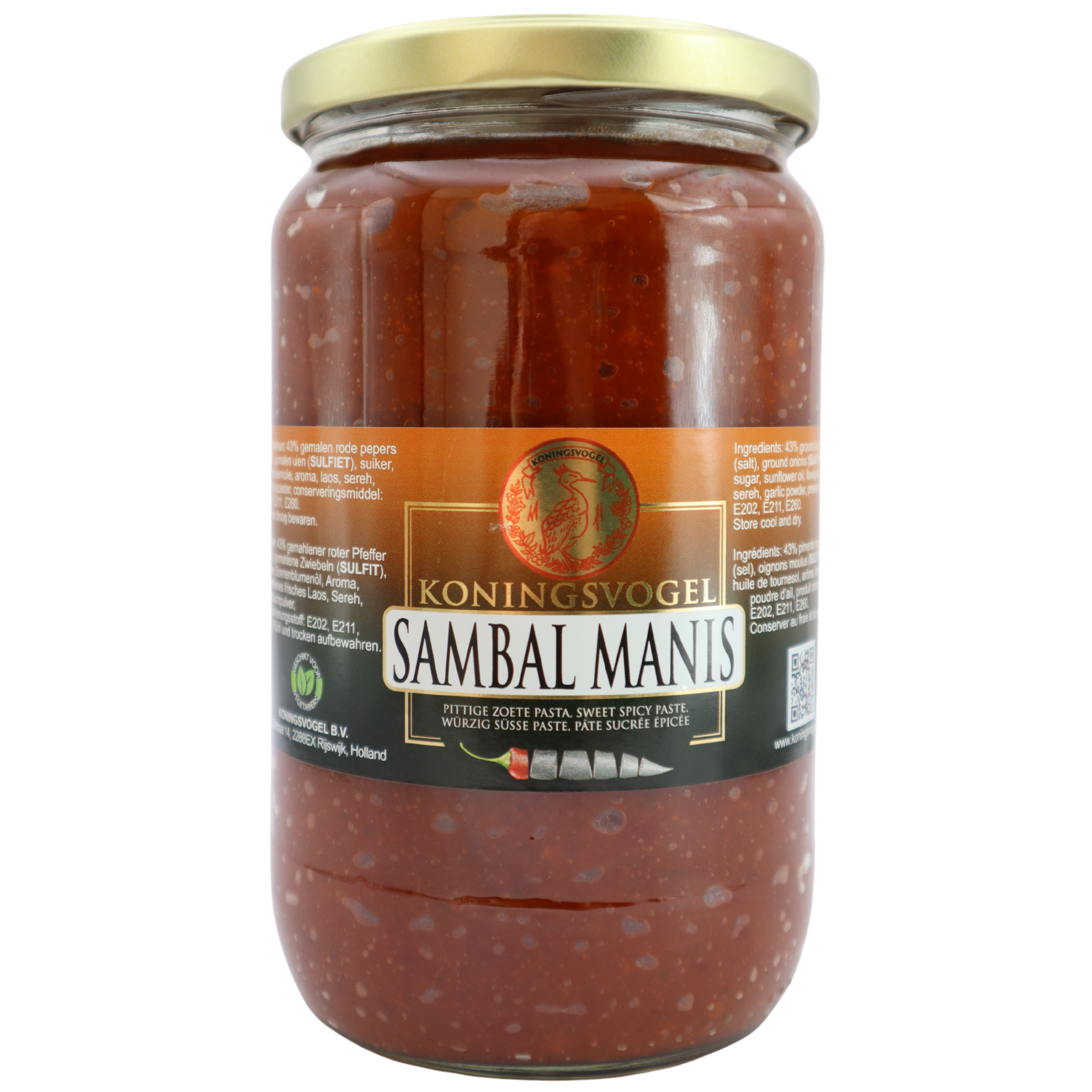 KONINGSVOGEL Sambal Manis Süße Chili Paste 750g