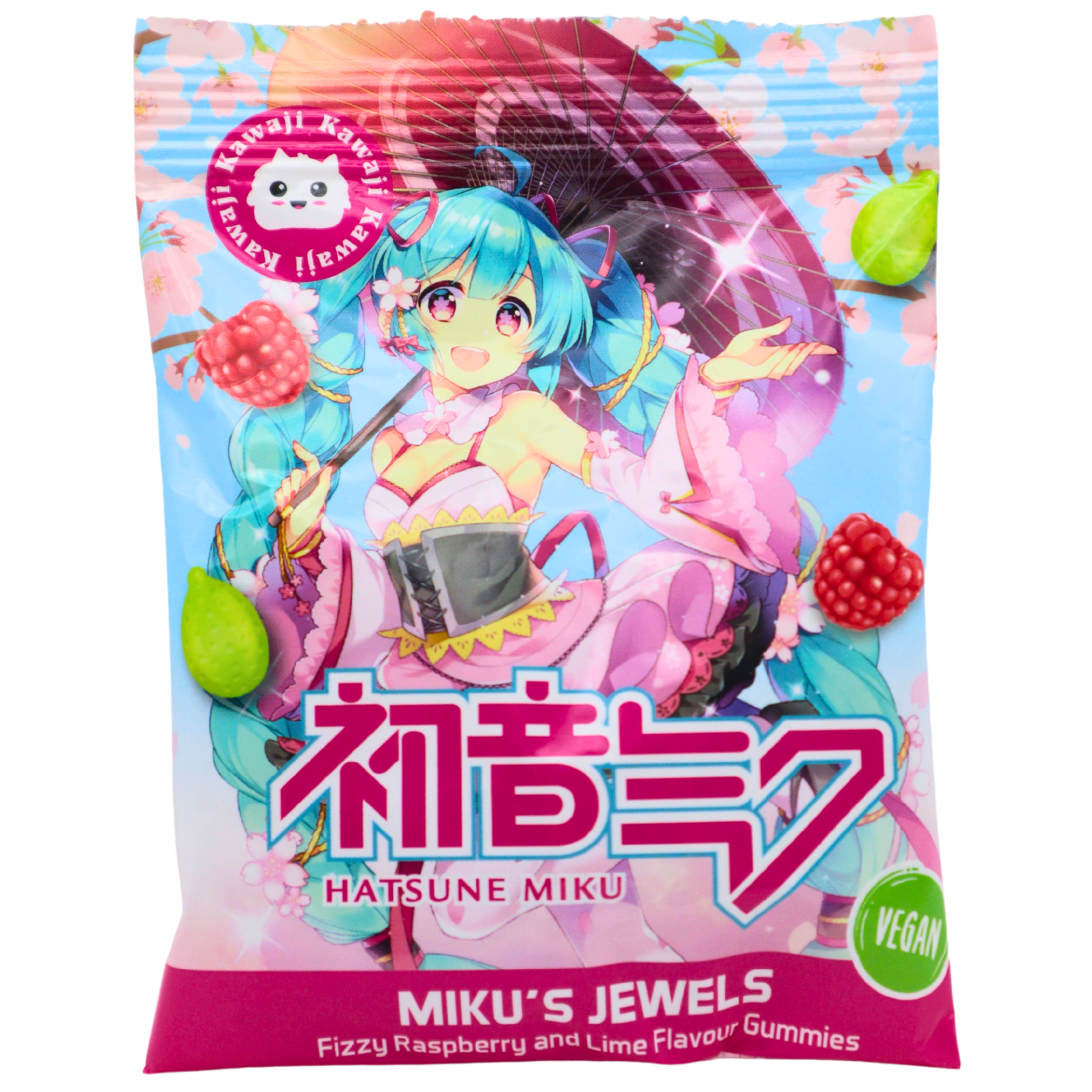 KAWAJI Hatsune Miku´s Jewels - Saures Fruchtgummi vegan 48g