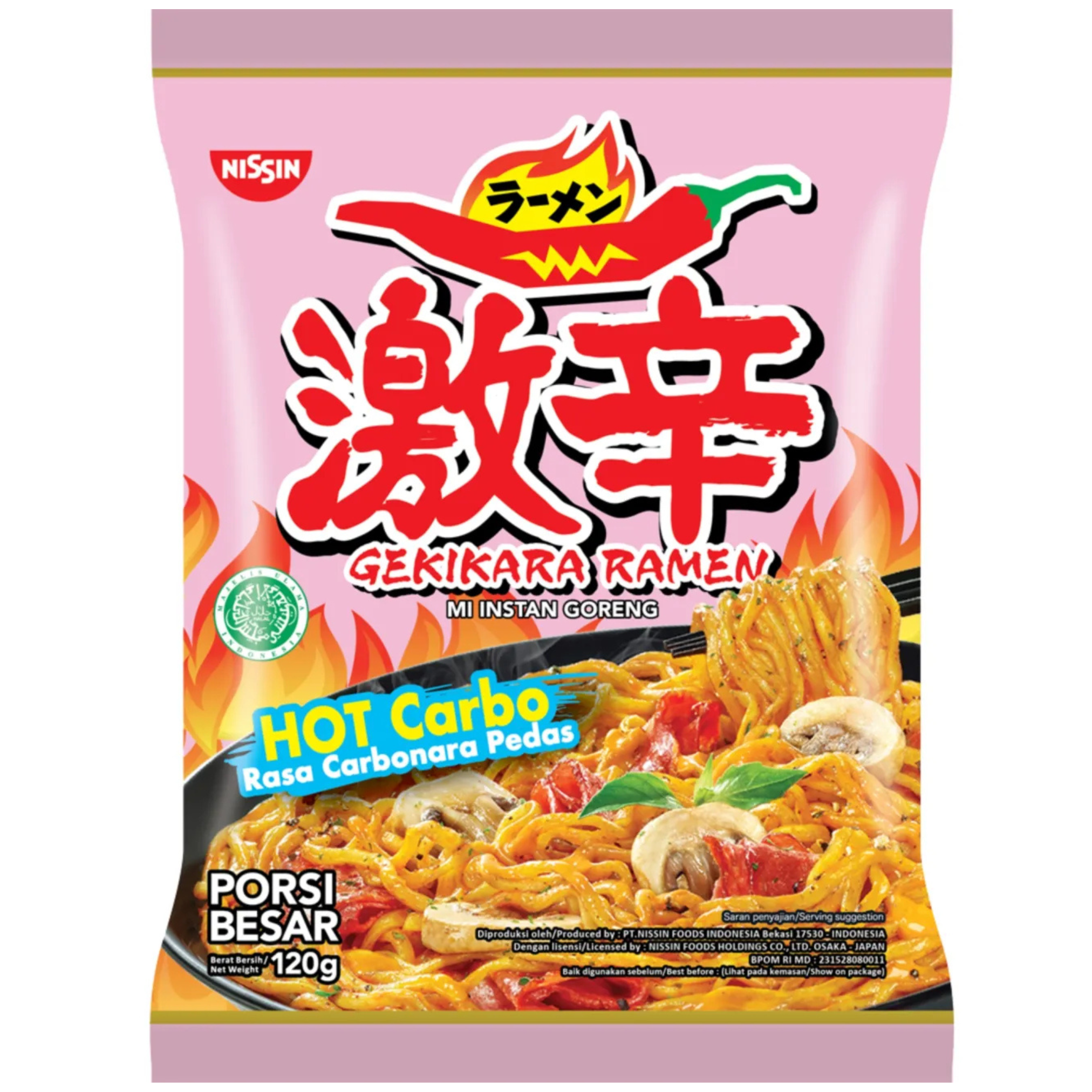 NISSIN Gekikara Ramen Hot Carbonara 120g