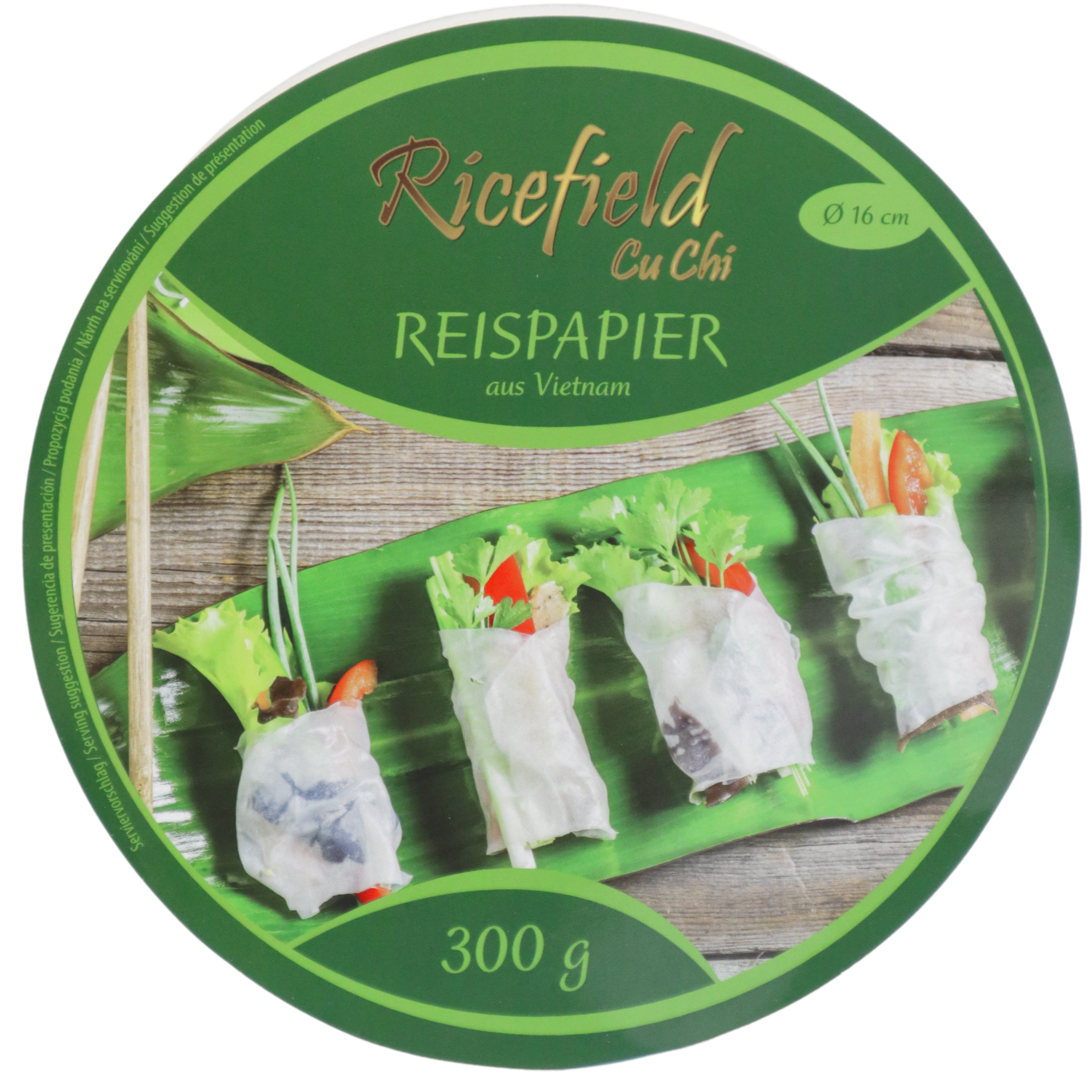 RICEFIELD Vietnamesisches Reispapier 16cm 300g