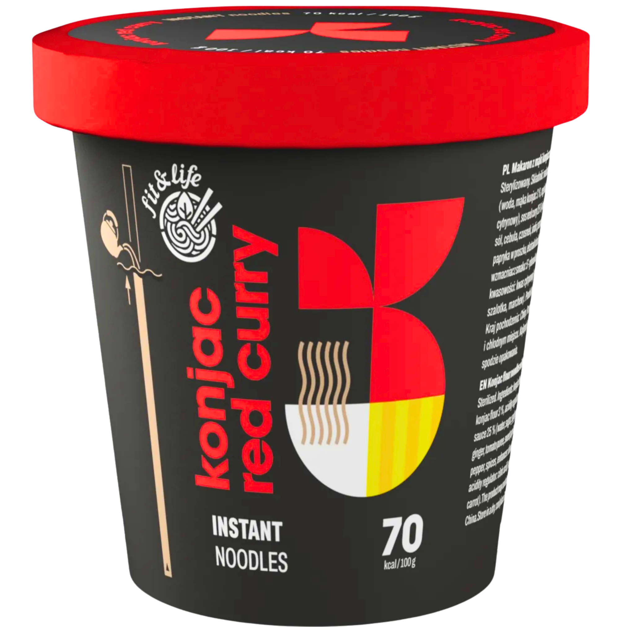 Fit&Life konjac Red Curry instant Shirataki Nudeln 162g