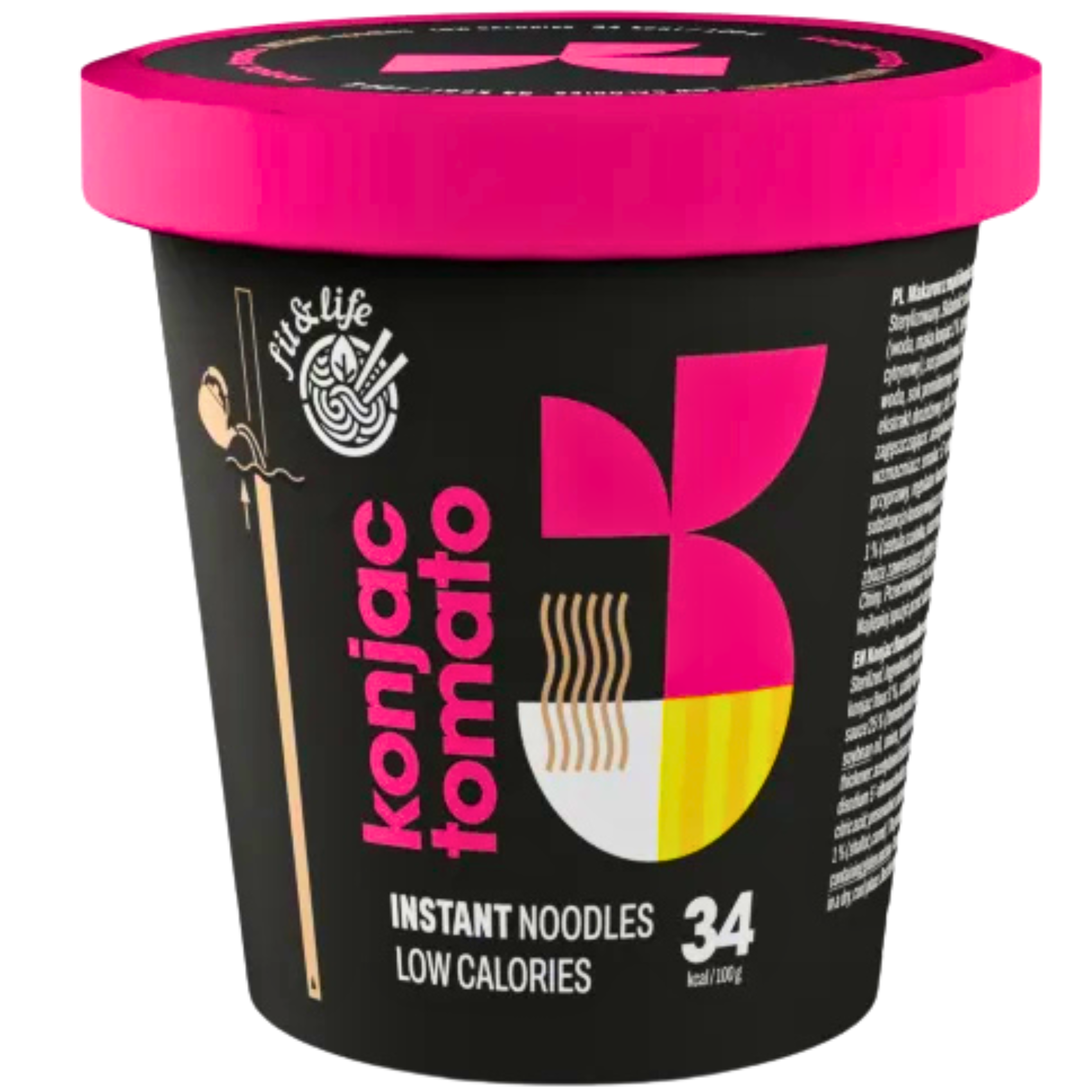 Fit&Life konjac noodles Shirataki Nudeln Spaghetti mit Tomaten Sauce 200g