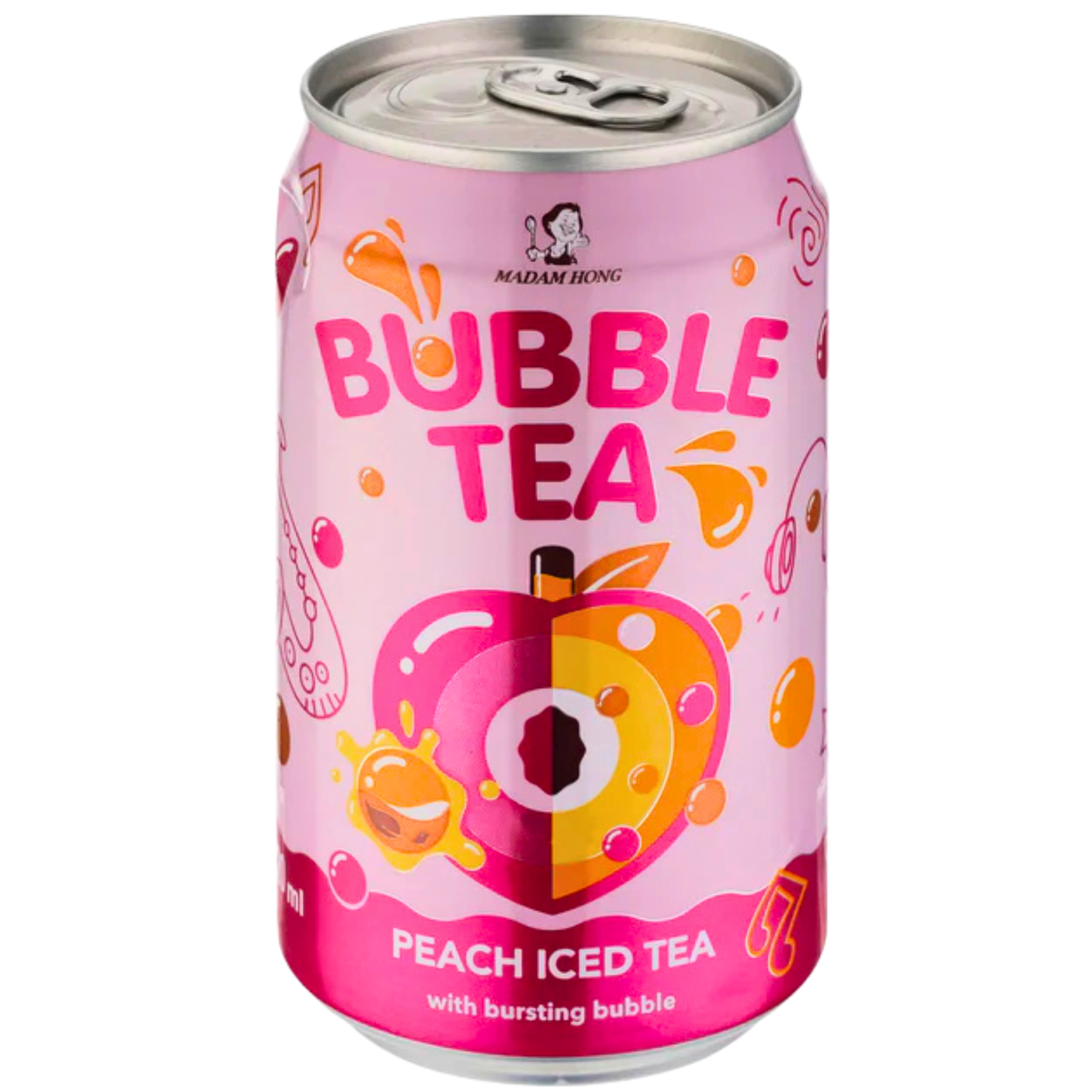 Lady Boba Bubble Tea Pfirsich Eistee mit platzenden Fruchtperlen 320ml