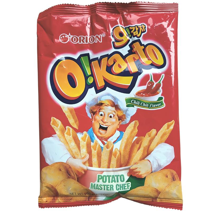 Orion O!Karto koreanischer Kartoffelsnack Chili Geschmack 50g