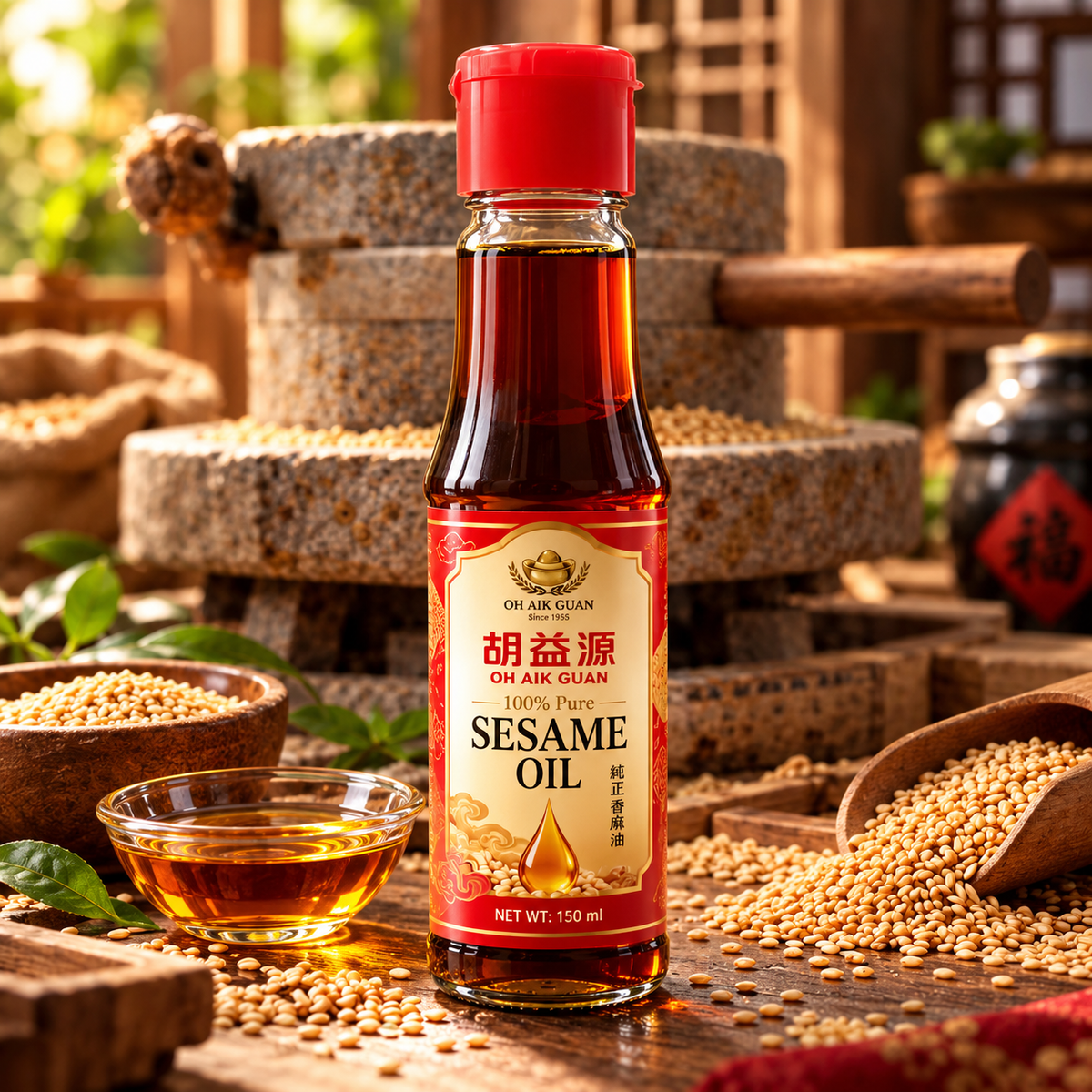 Sesamöl aus 100% gerösteter Sesamsaat 150ml